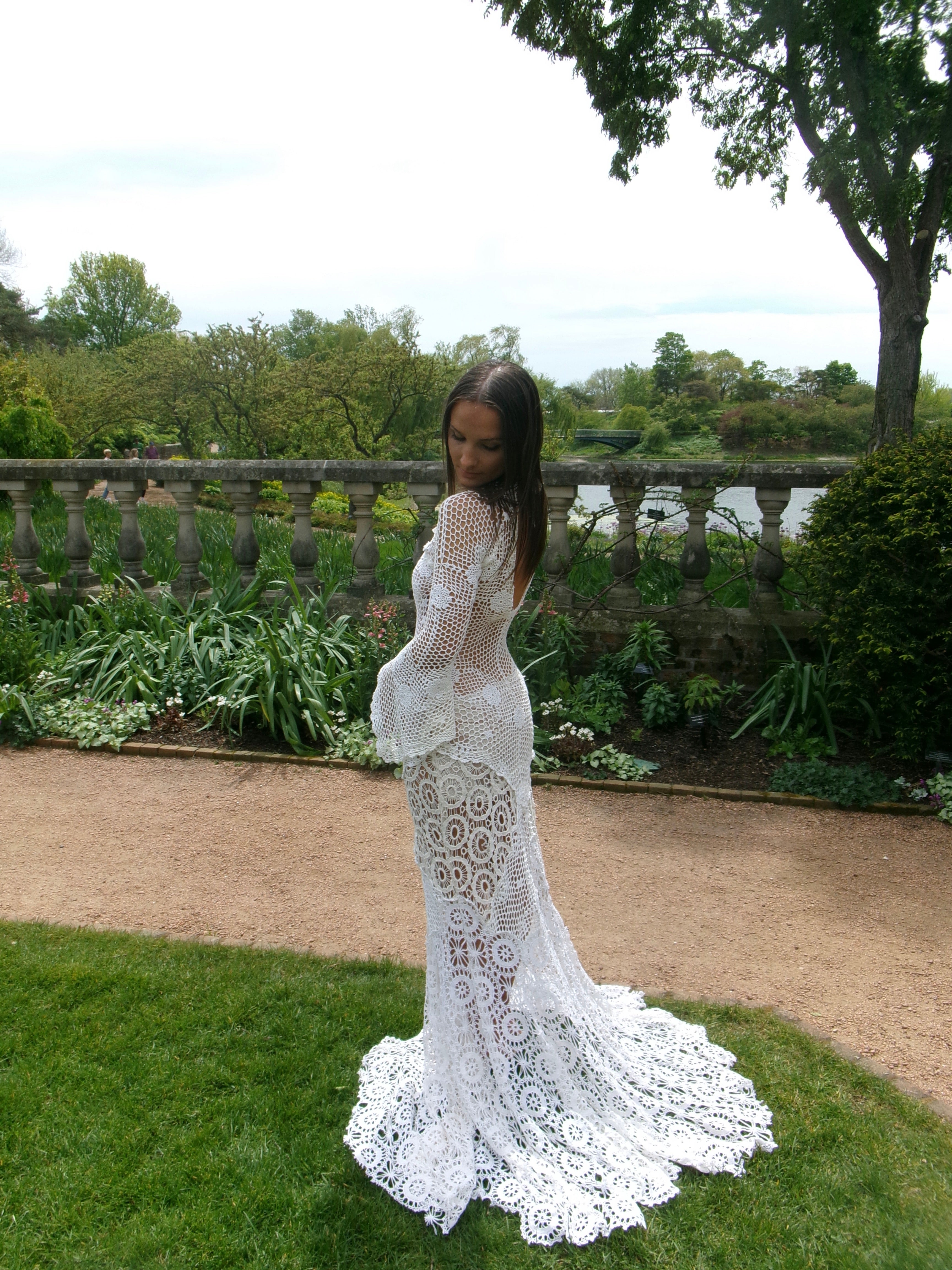 Valensole Summer - One-of-One Reconstructed Crochet Floral Gown