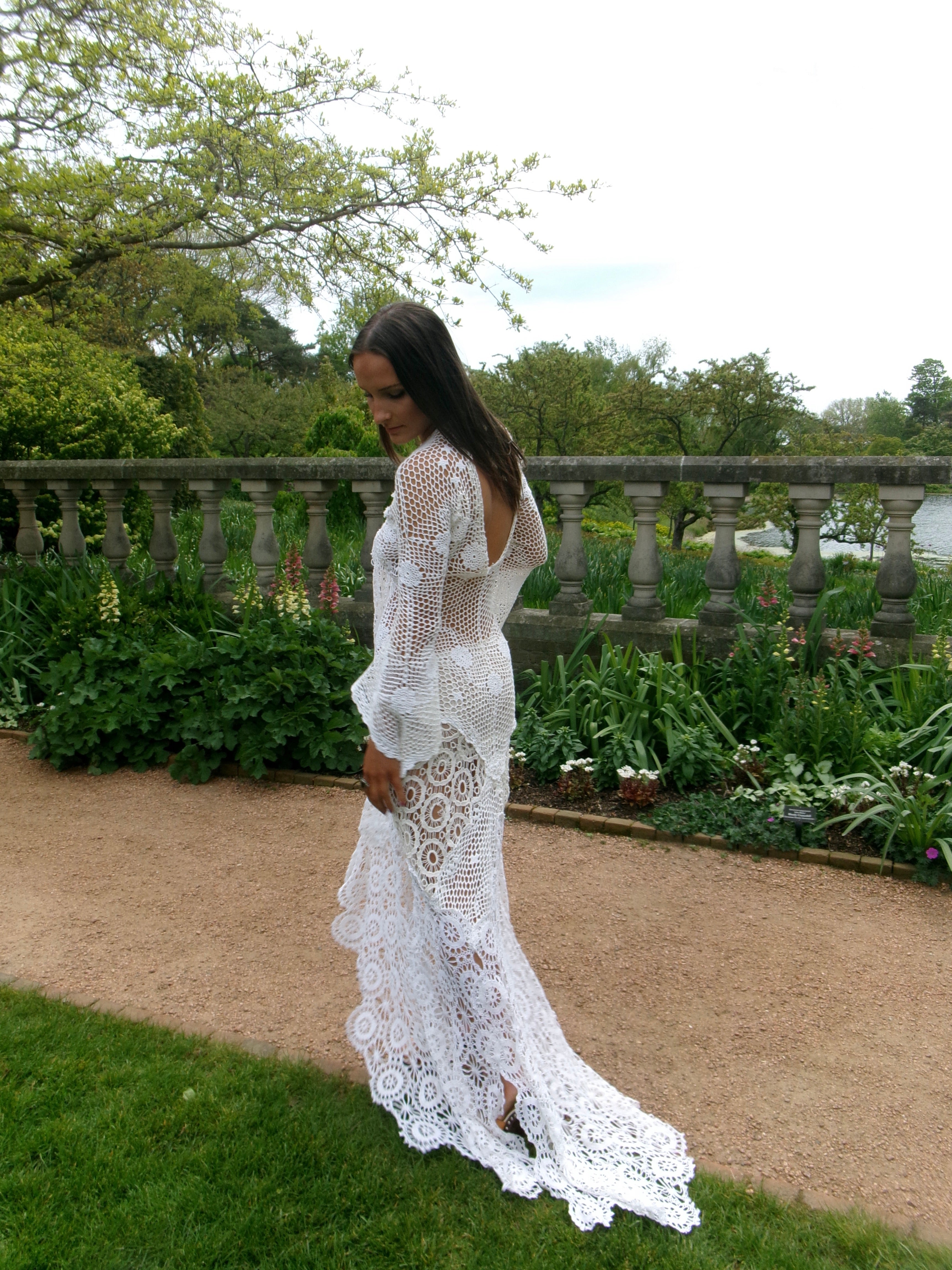 Valensole Summer - One-of-One Reconstructed Crochet Floral Gown