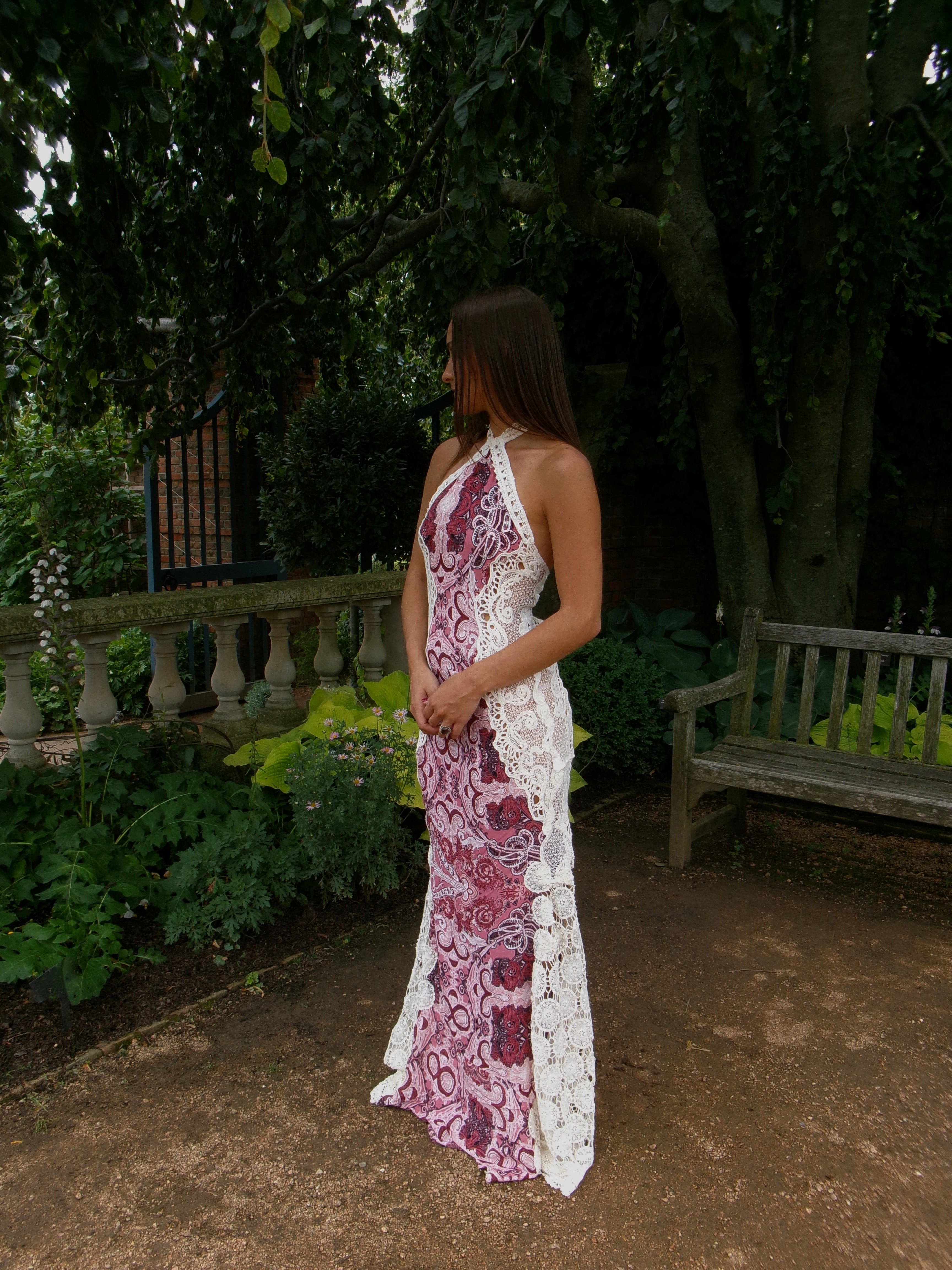 Siena Afterglow One-of-One Reconstructed Halter Gown