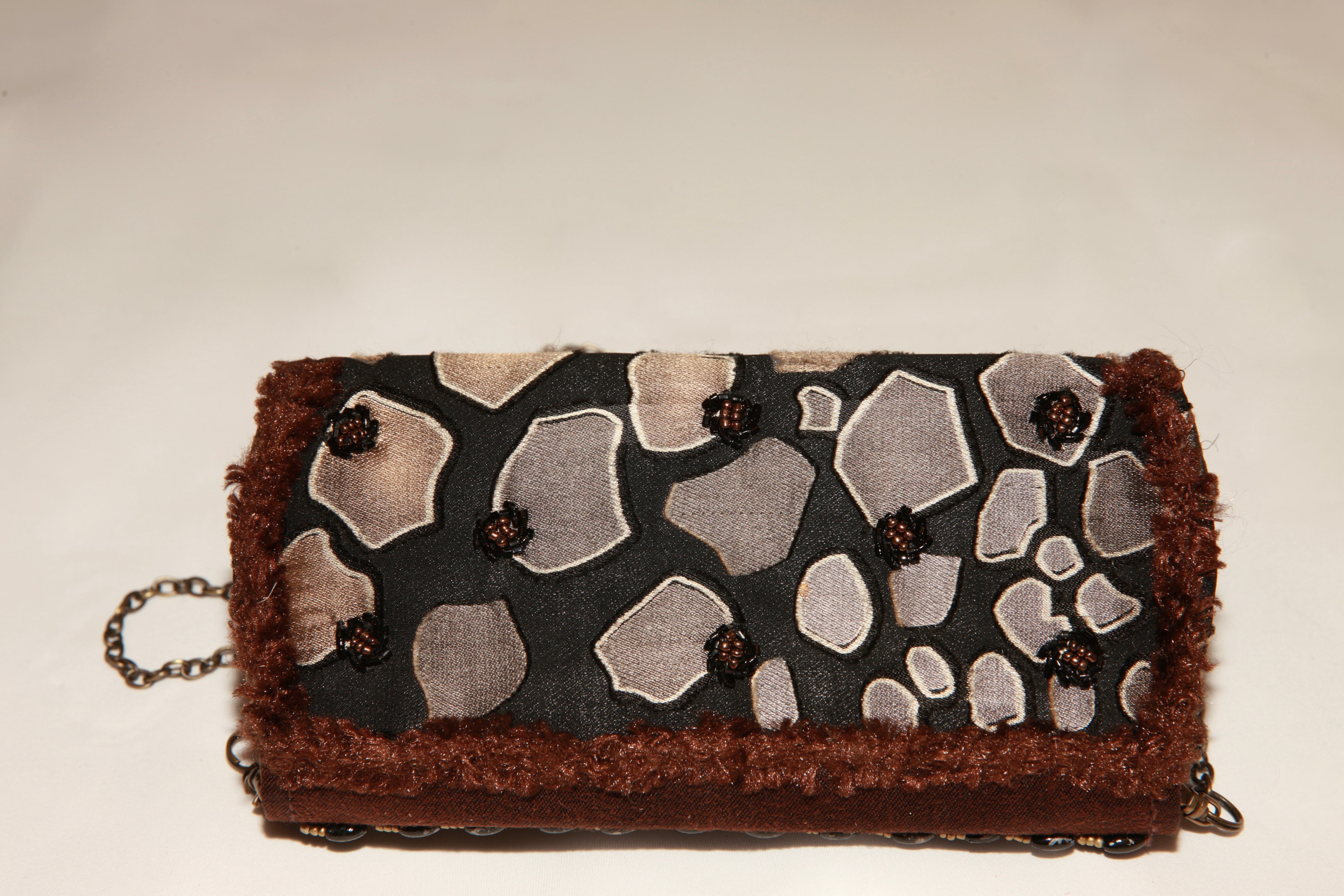VNTG Mary Frances Beaded Mini Crossbody
