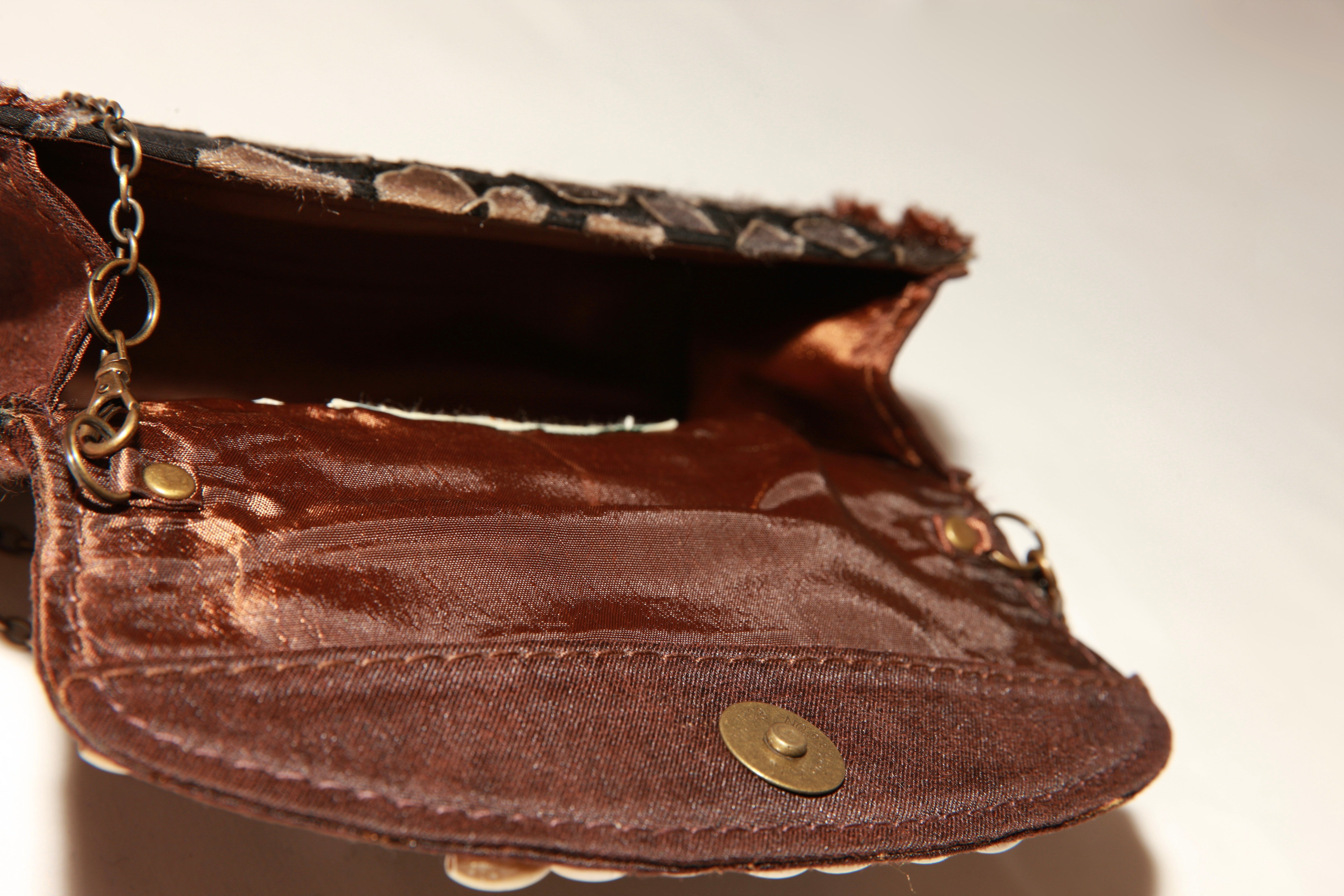 VNTG Mary Frances Beaded Mini Crossbody