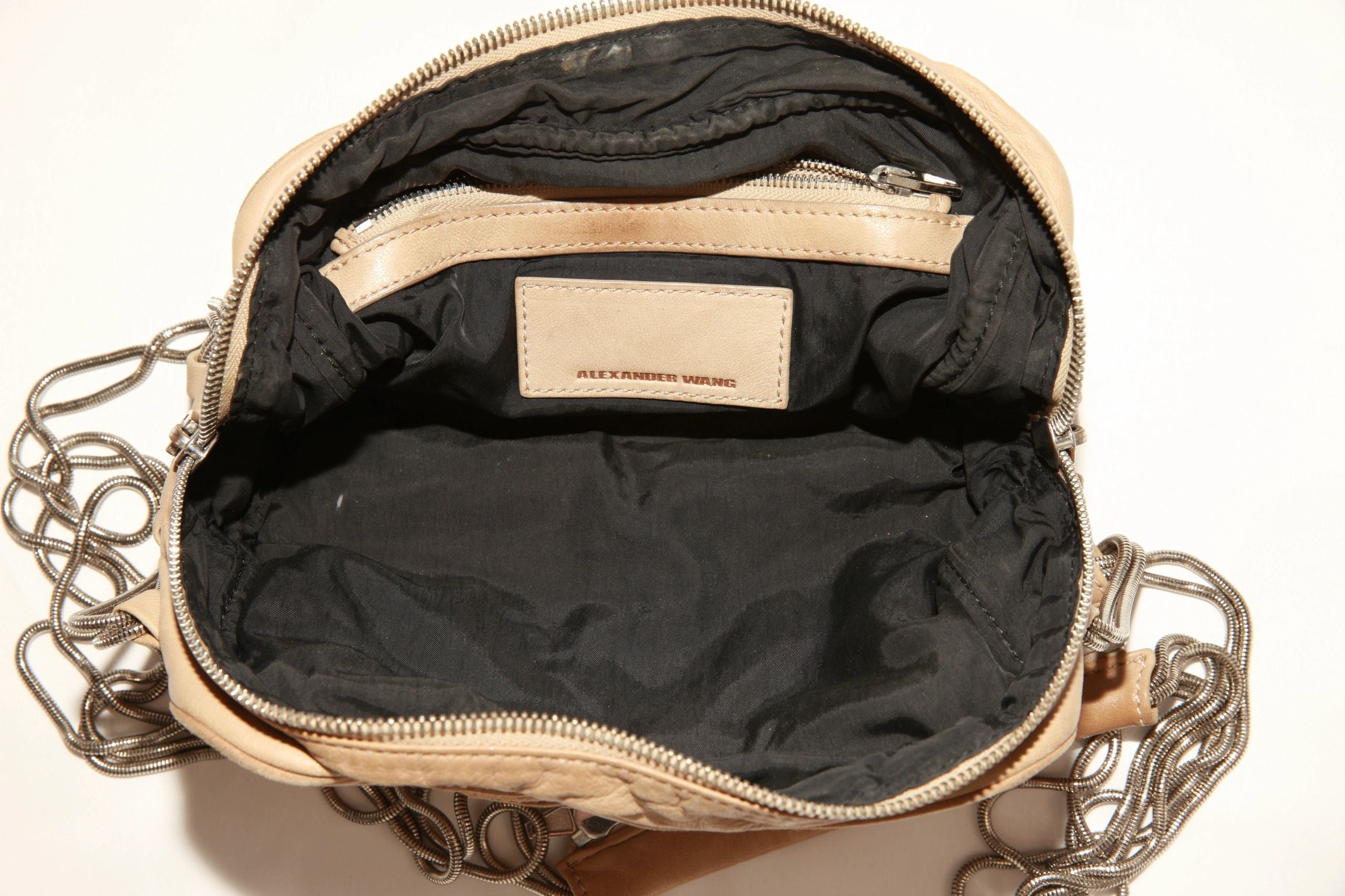 VNTG Leather Alexander Wang Multi-Zip Crossbody Bag