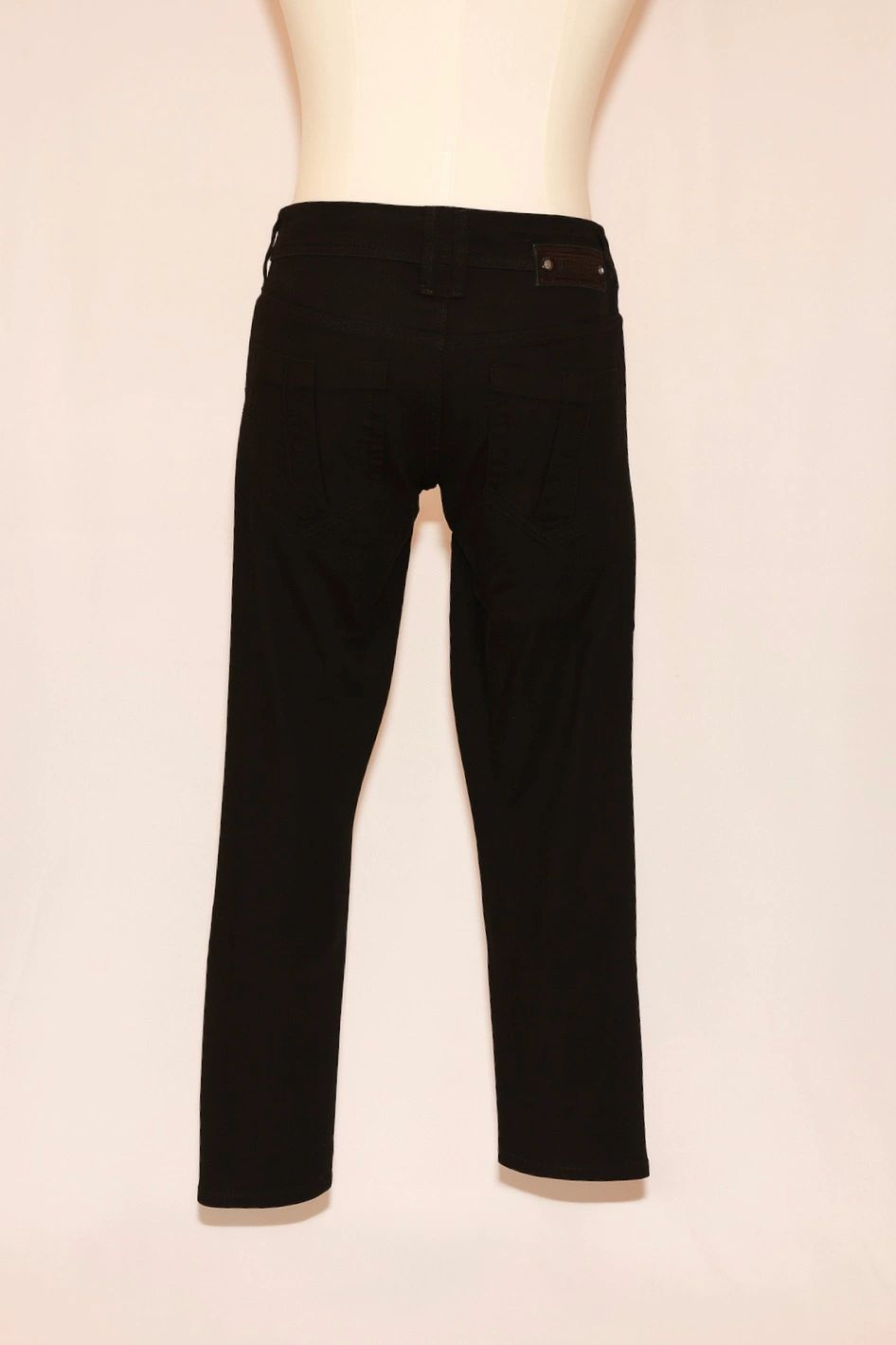 VNTG Black leather Burberry jeans - Size 27