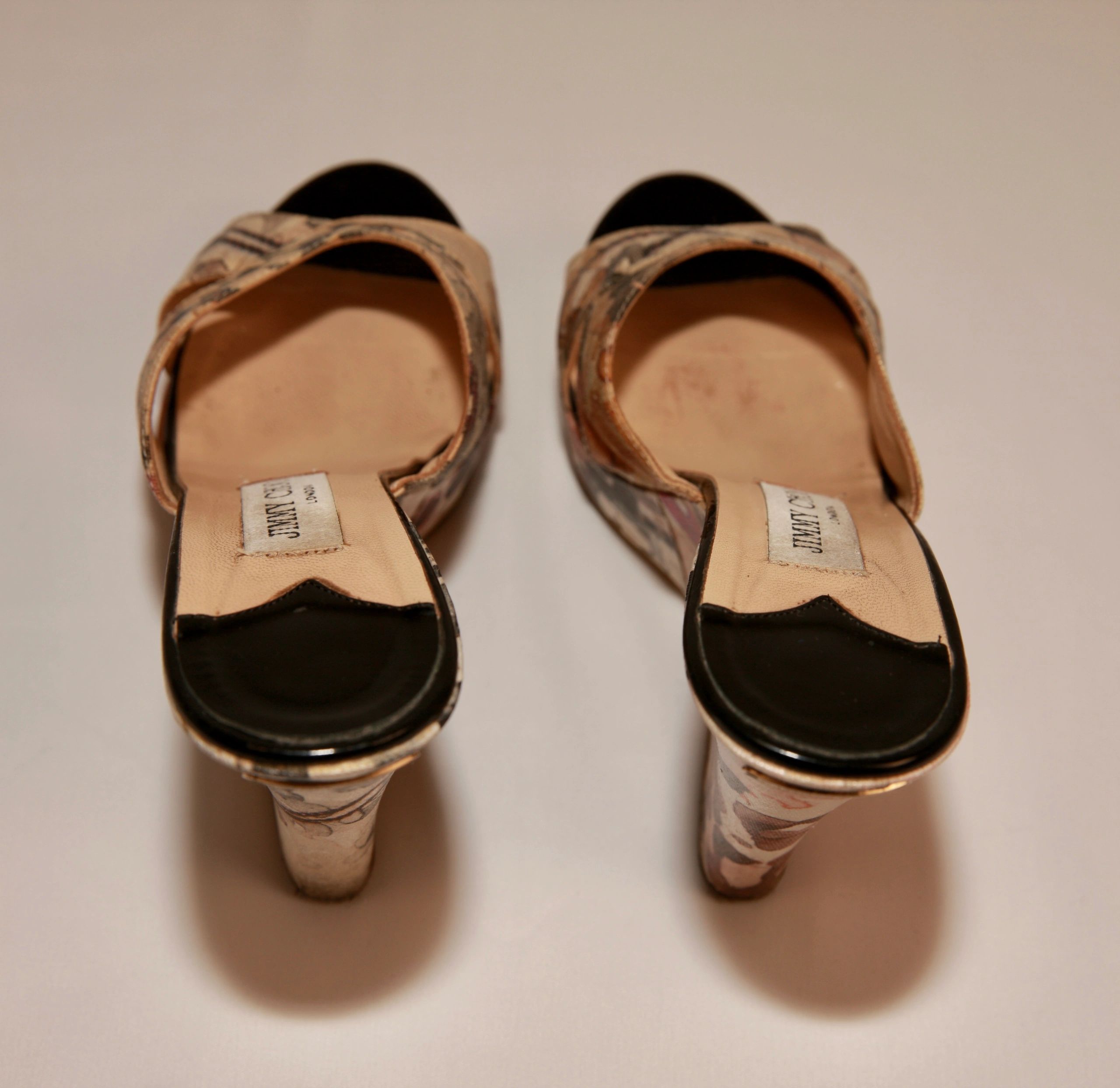 VNTG Satin Jimmy Choo Wedges - Size 38