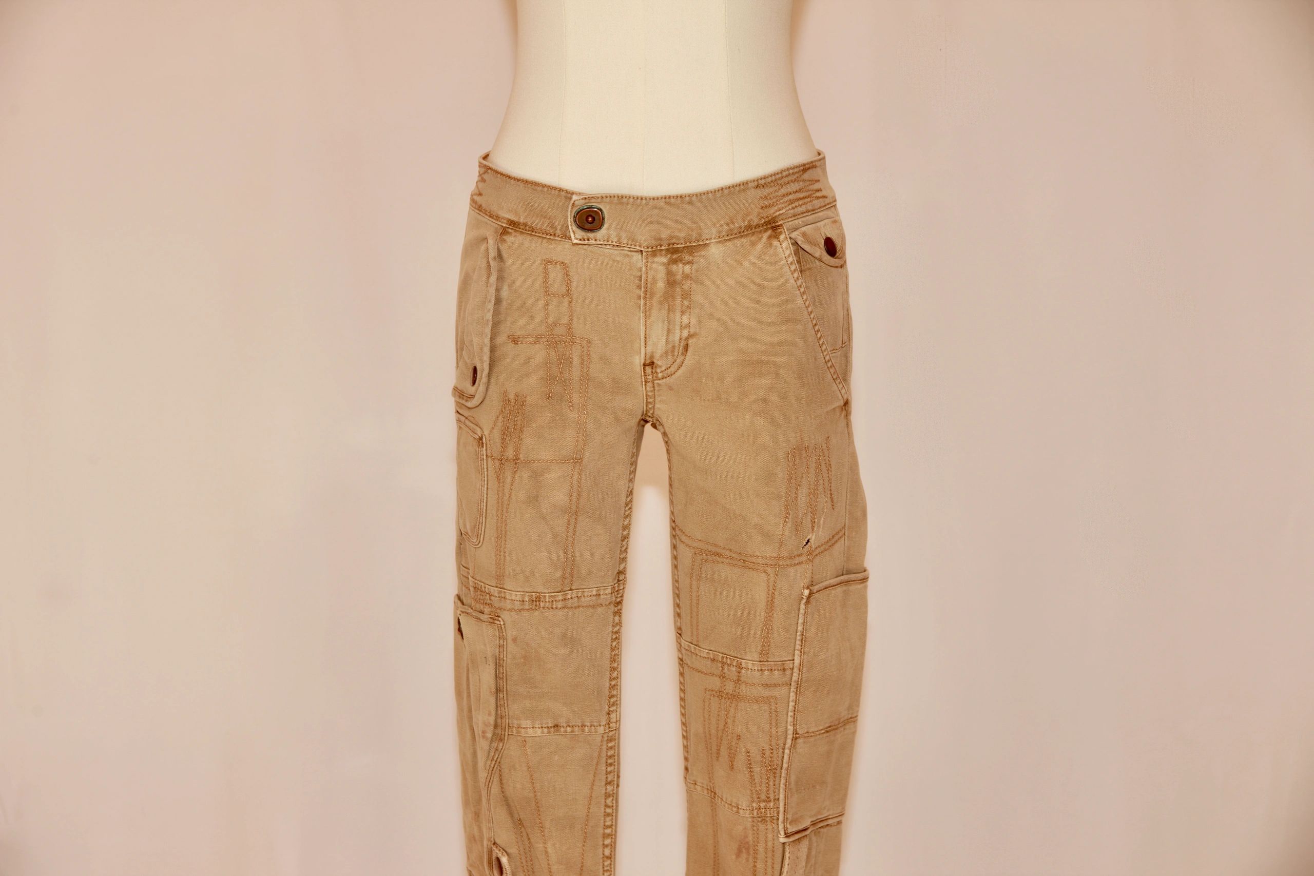 VNTG Ralph Lauren Khaki Utility Pants - Size 26