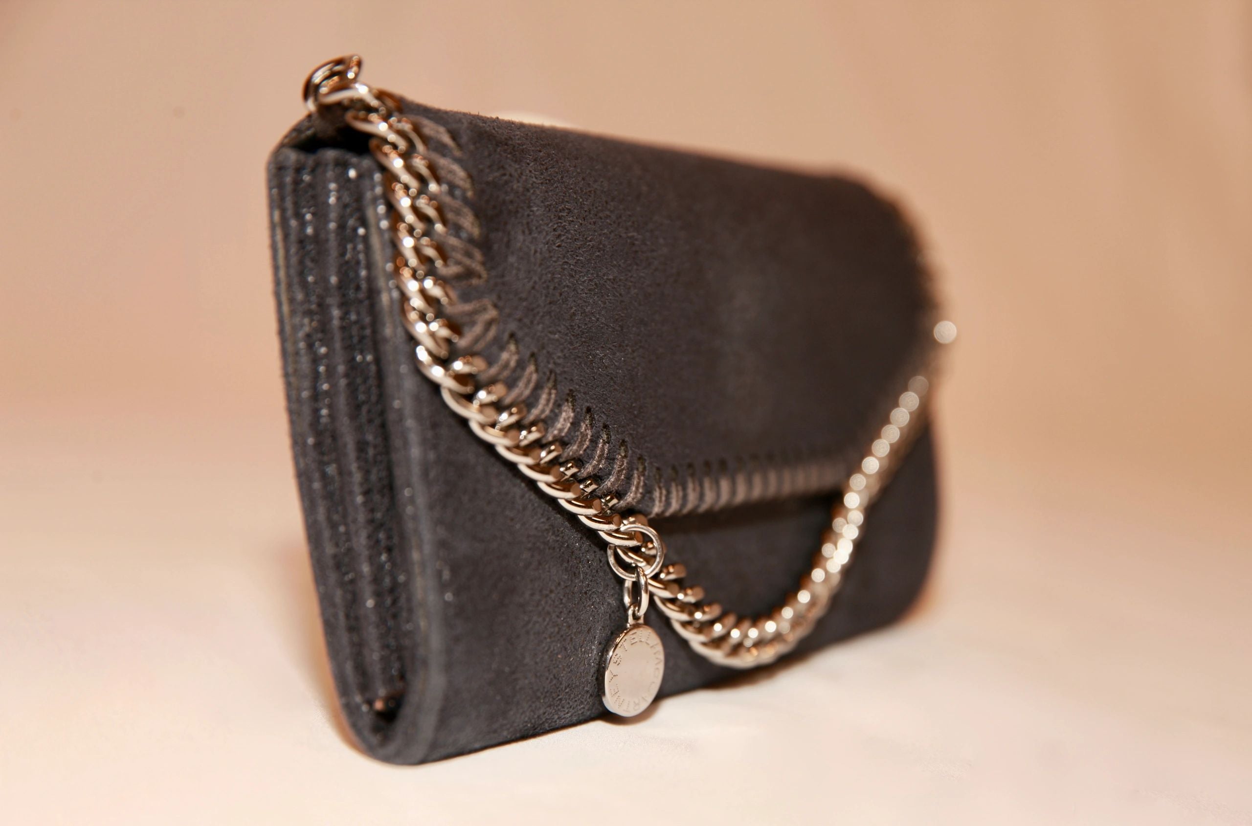 VNTG Stella McCartney Falabella Black Chain Wallet