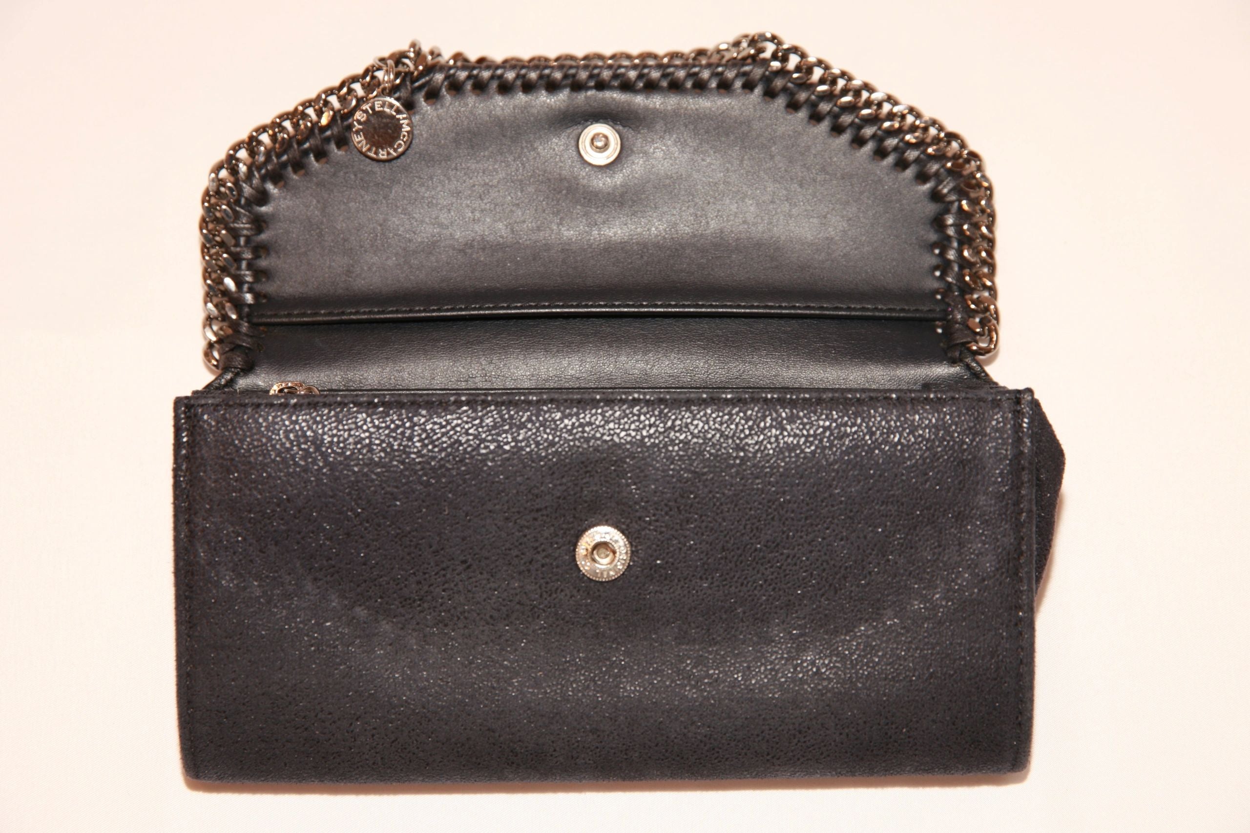 VNTG Stella McCartney Falabella Black Chain Wallet