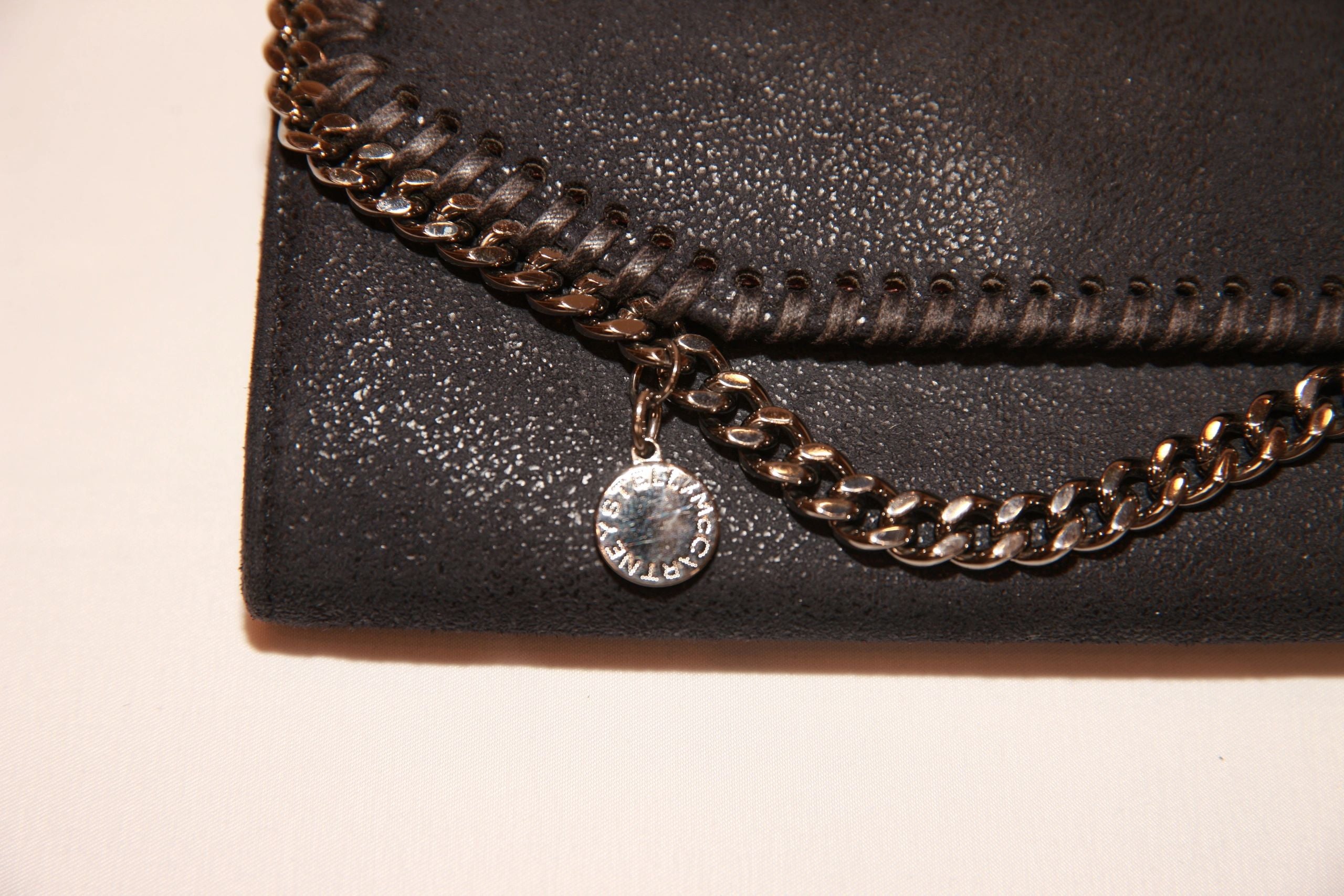 VNTG Stella McCartney Falabella Black Chain Wallet