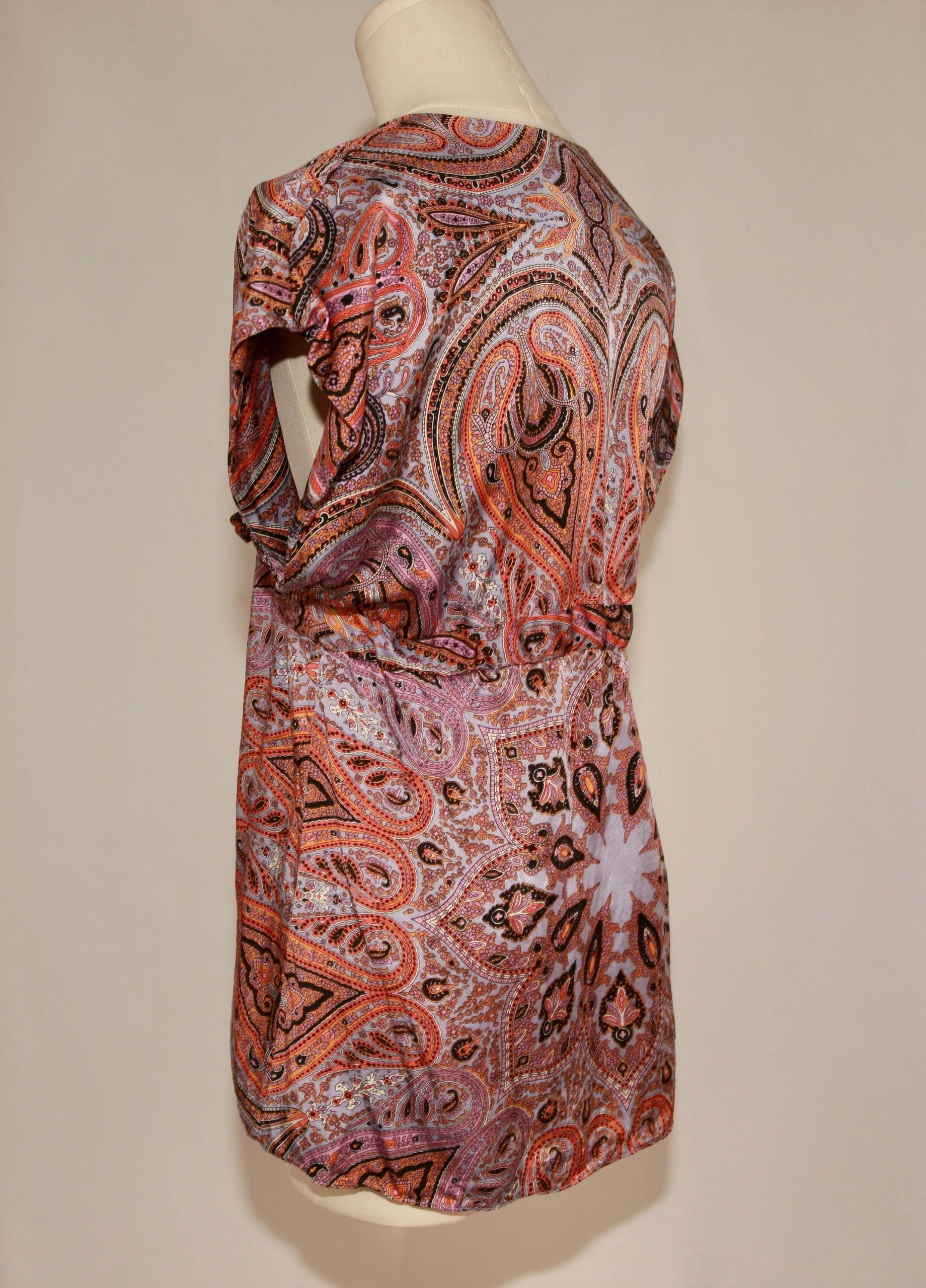 VNTG Low Cut Alice & Trixie Silk Tunic - Size Small