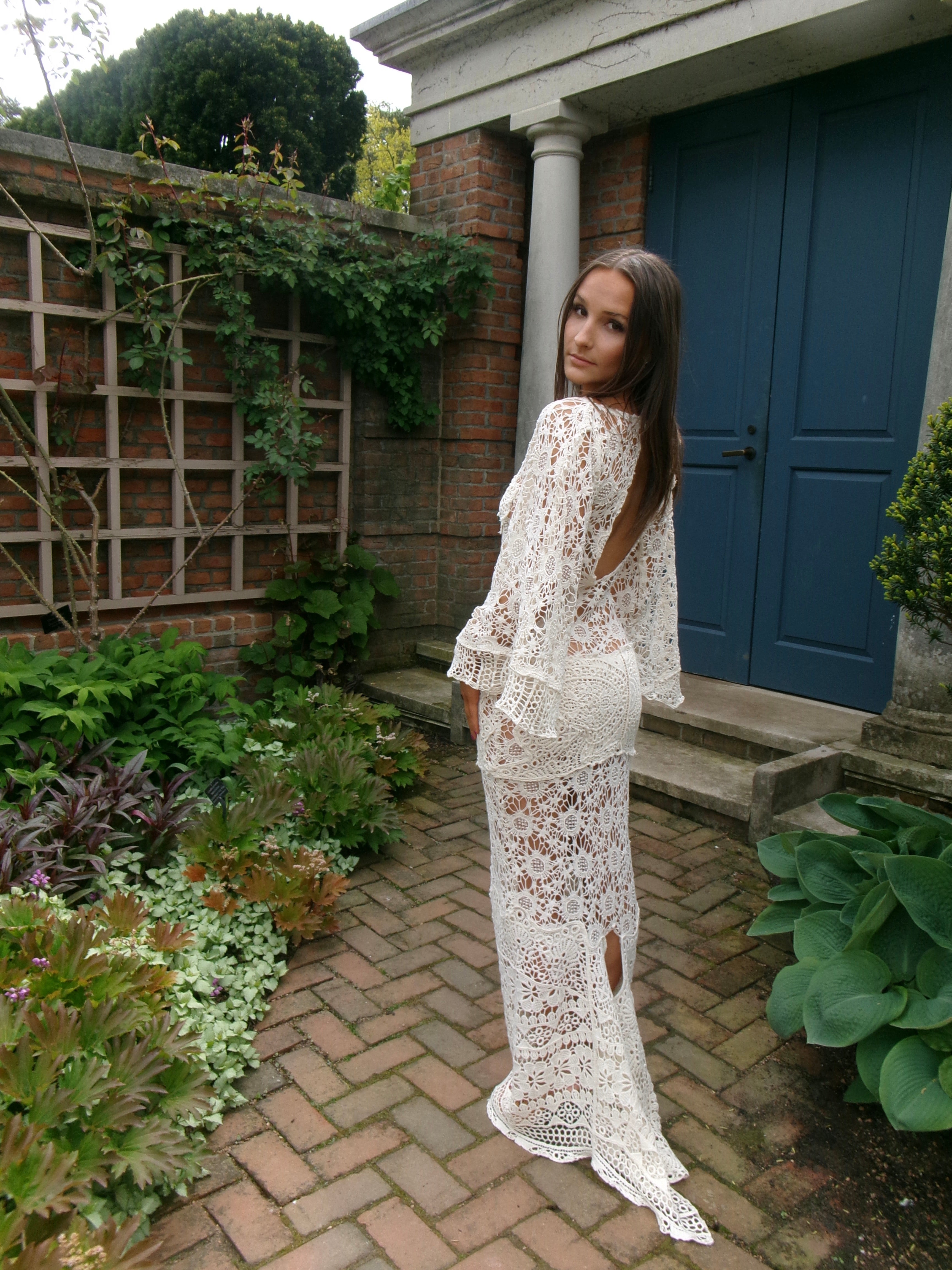 Florence At First Light - One-of-One Reconstructed Lace Dress