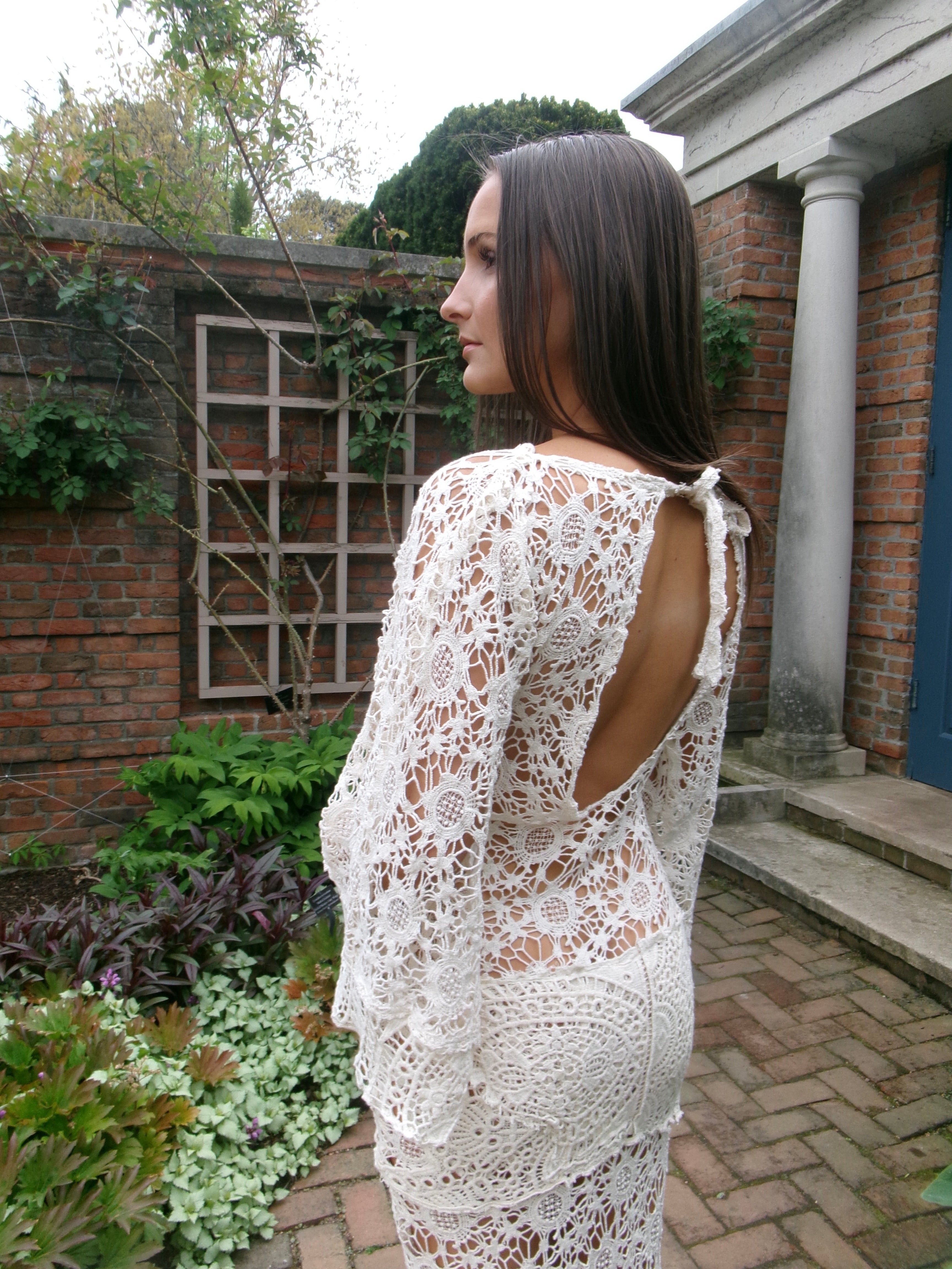 Florence At First Light - One-of-One Reconstructed Lace Dress