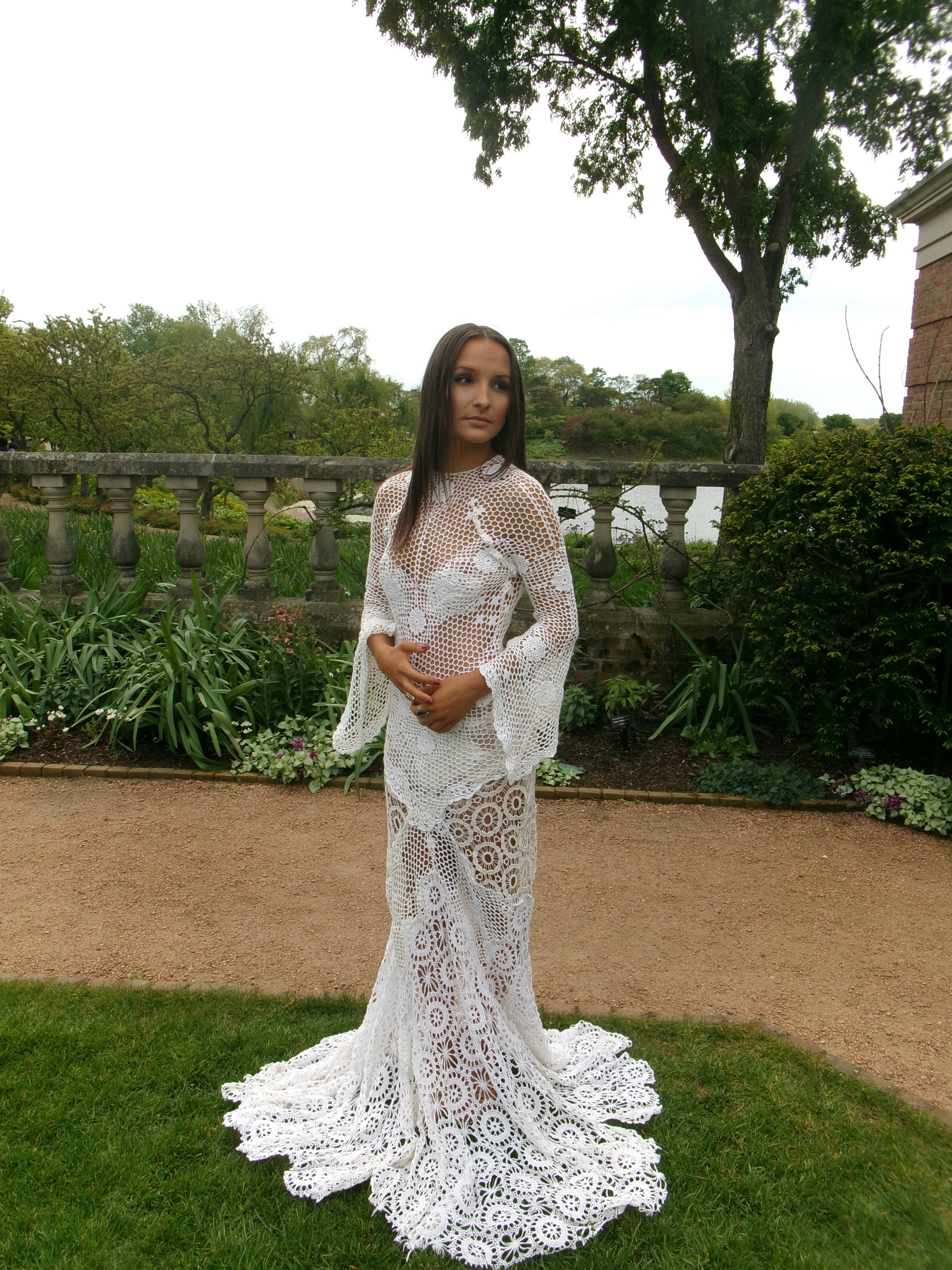 Valensole Summer - One-of-One Reconstructed Crochet Floral Gown