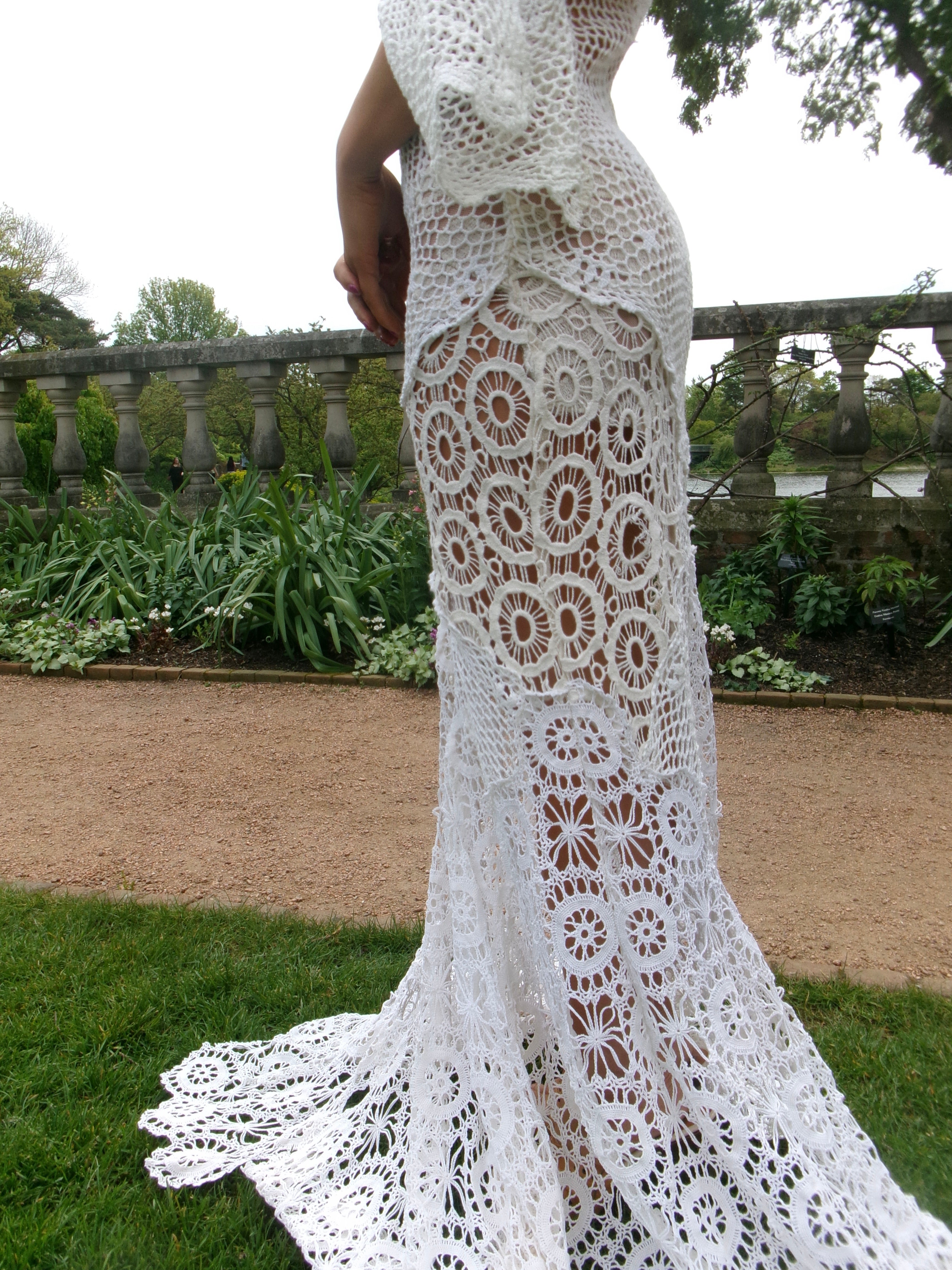 Valensole Summer - One-of-One Reconstructed Crochet Floral Gown