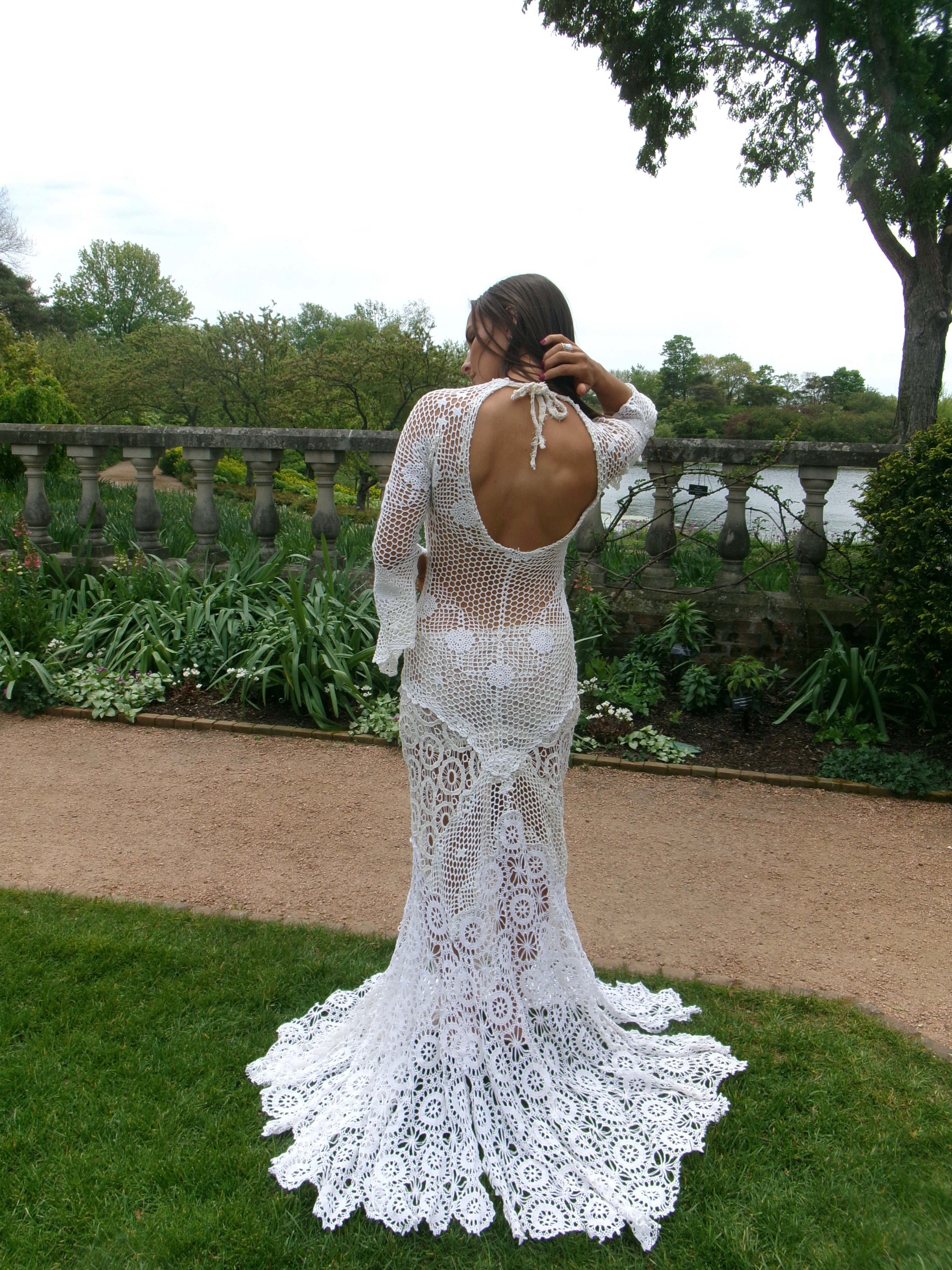 Valensole Summer - One-of-One Reconstructed Crochet Floral Gown
