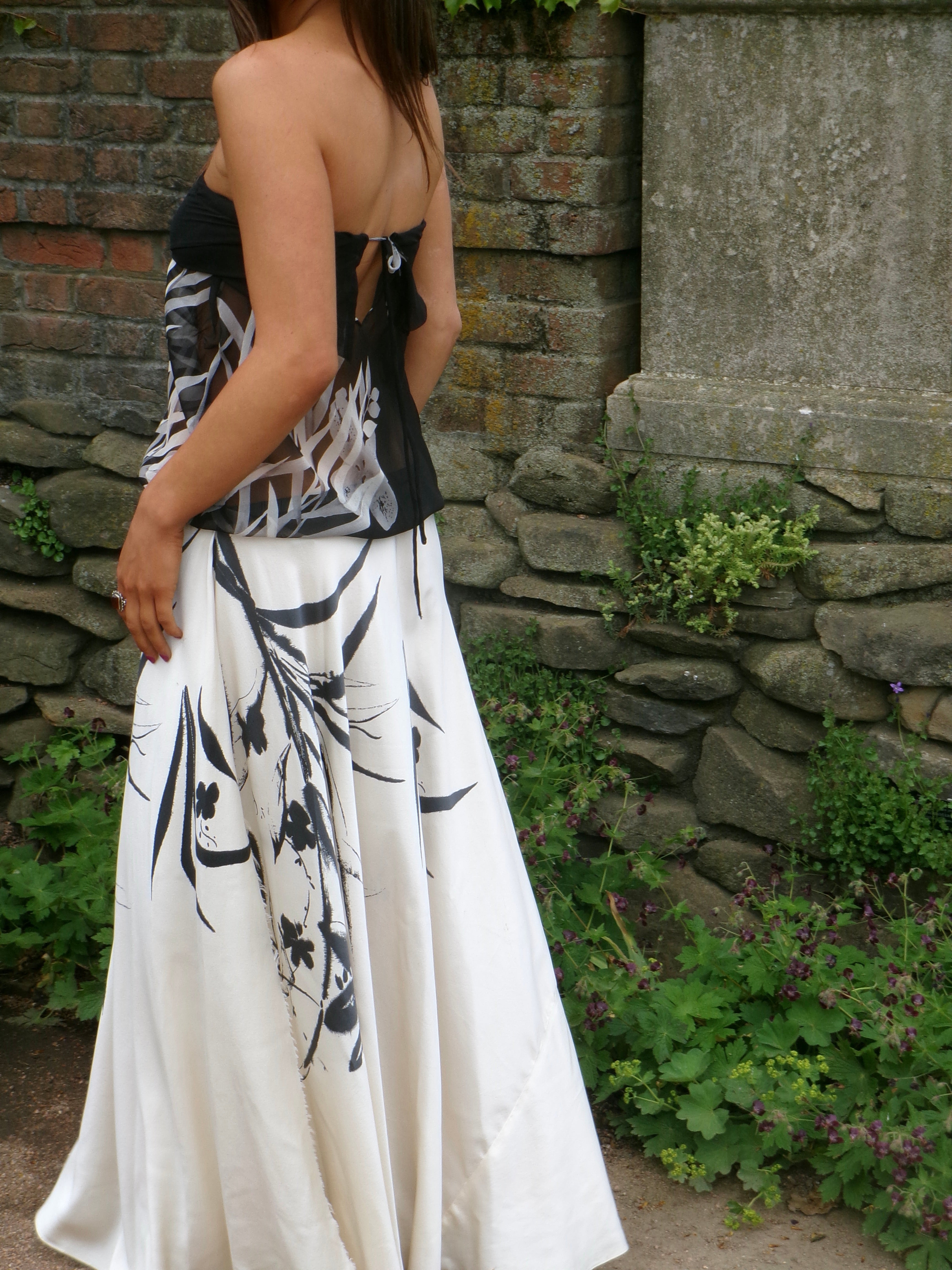 Evening in Nice - One-of-One Reconstructed Strapless Gown