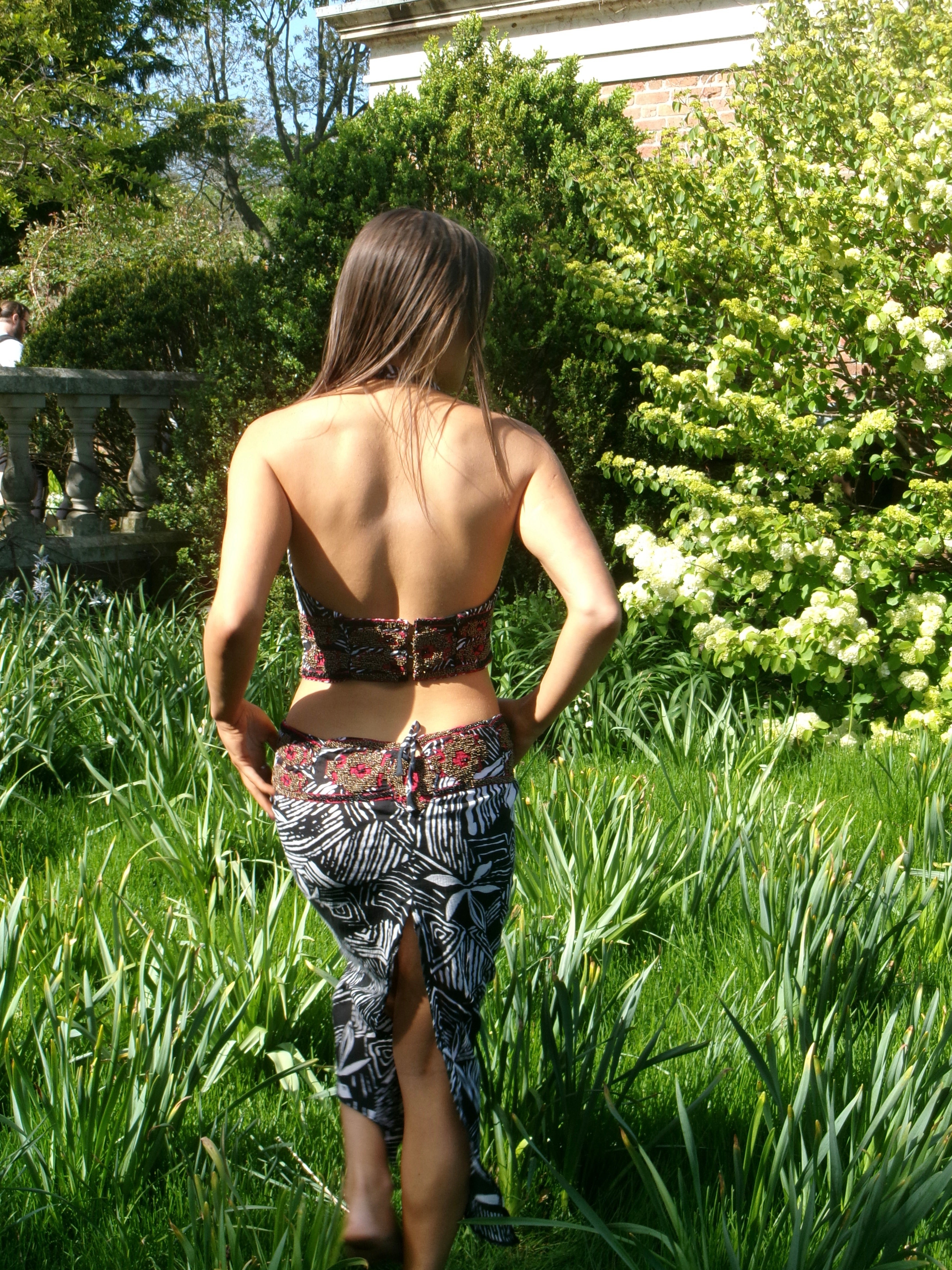 Venice at Dusk - One-of-One Reconstructed Beaded Halter Gown