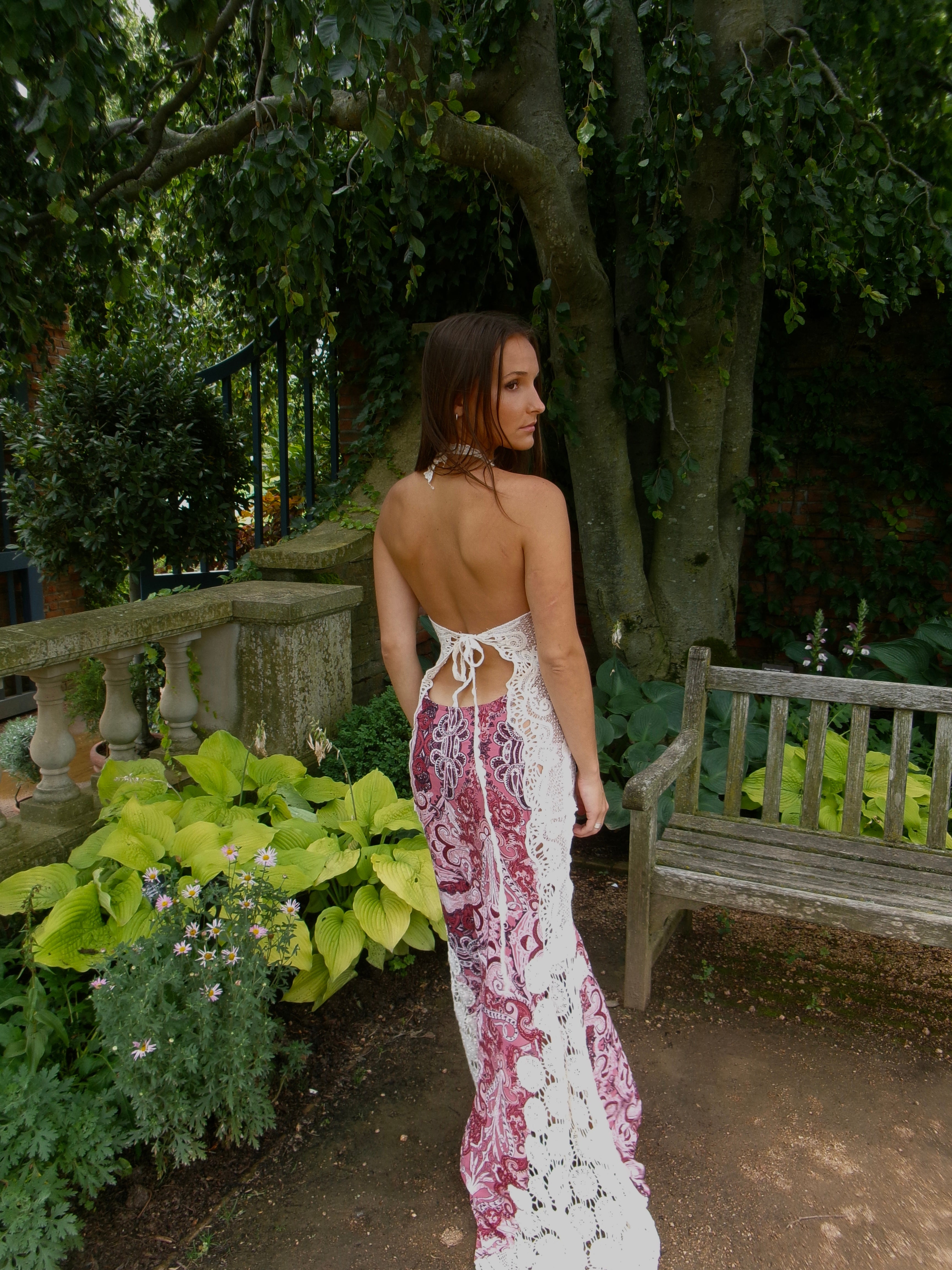 Siena Afterglow One-of-One Reconstructed Halter Gown
