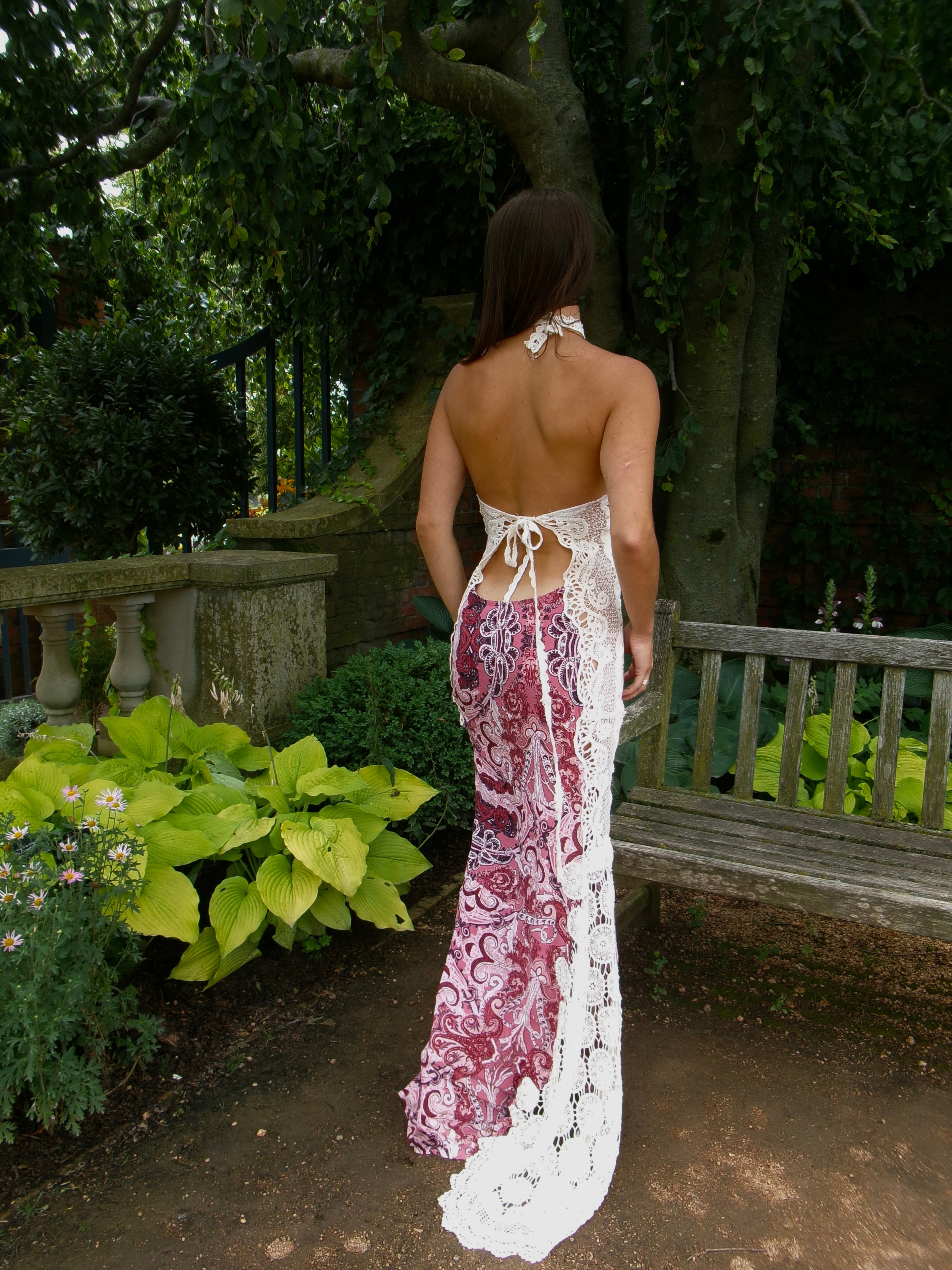Siena Afterglow One-of-One Reconstructed Halter Gown