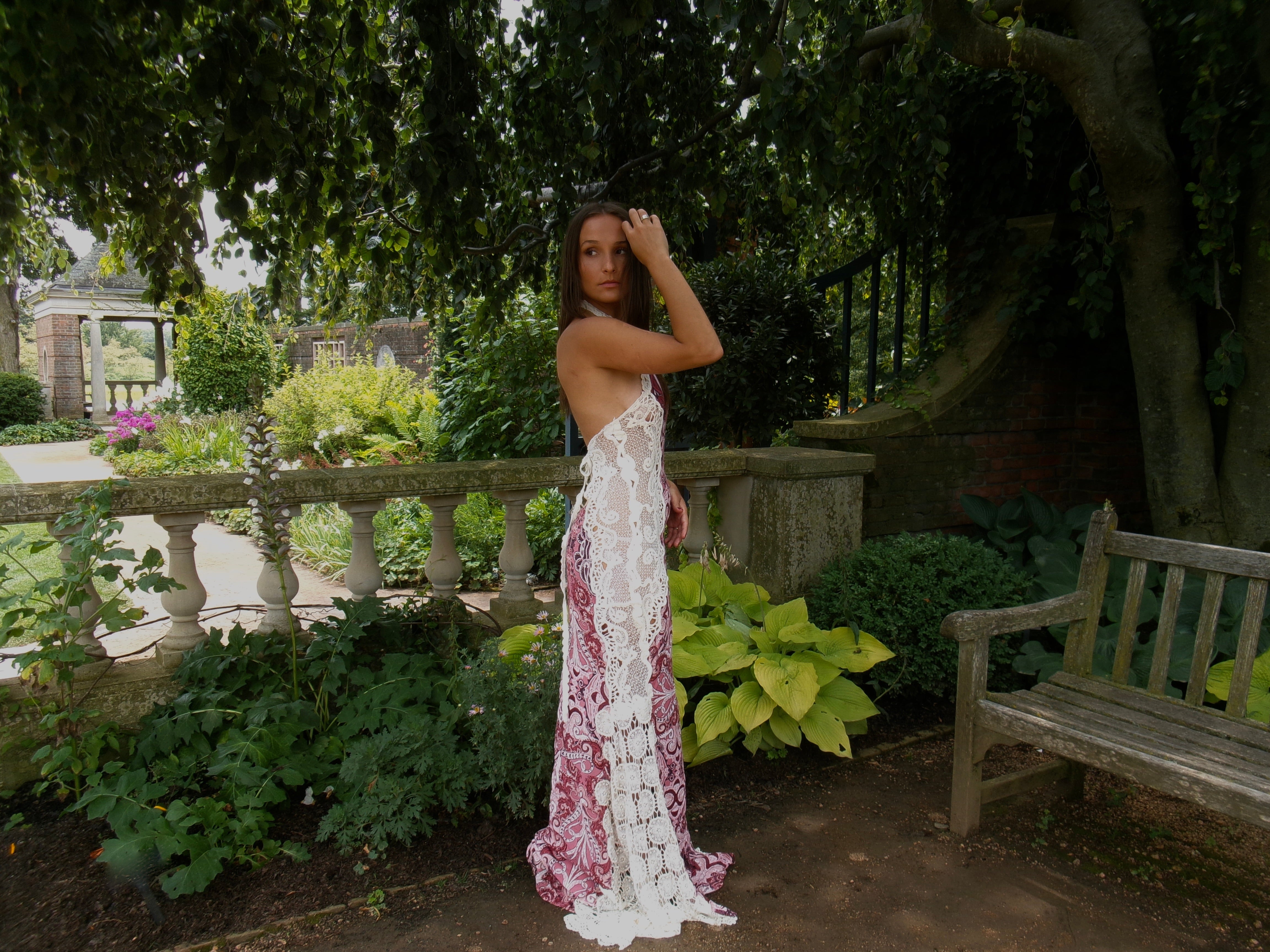 Siena Afterglow One-of-One Reconstructed Halter Gown