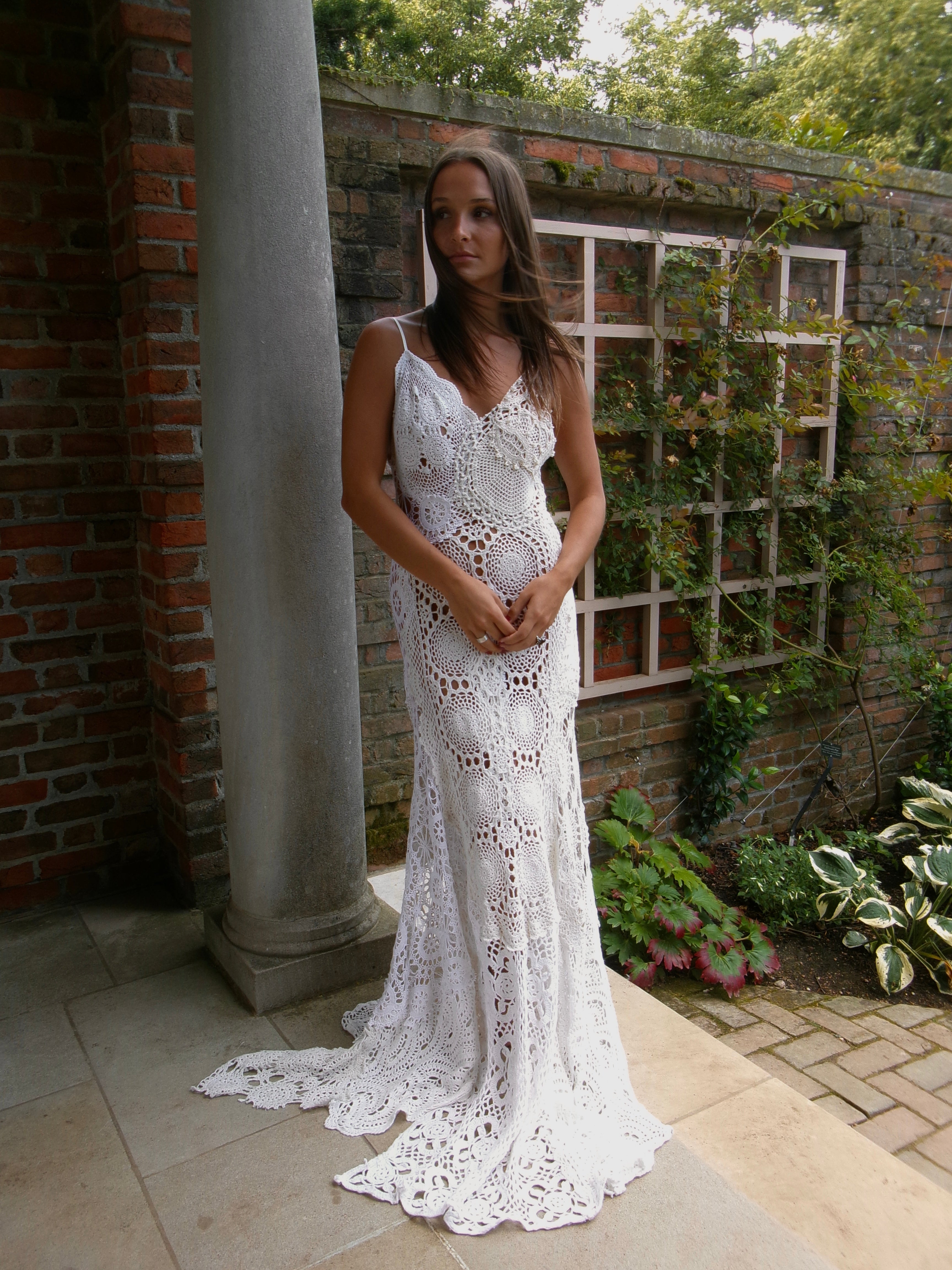 Provence Heirloom One-of-One Reconstructed Crochet Gown