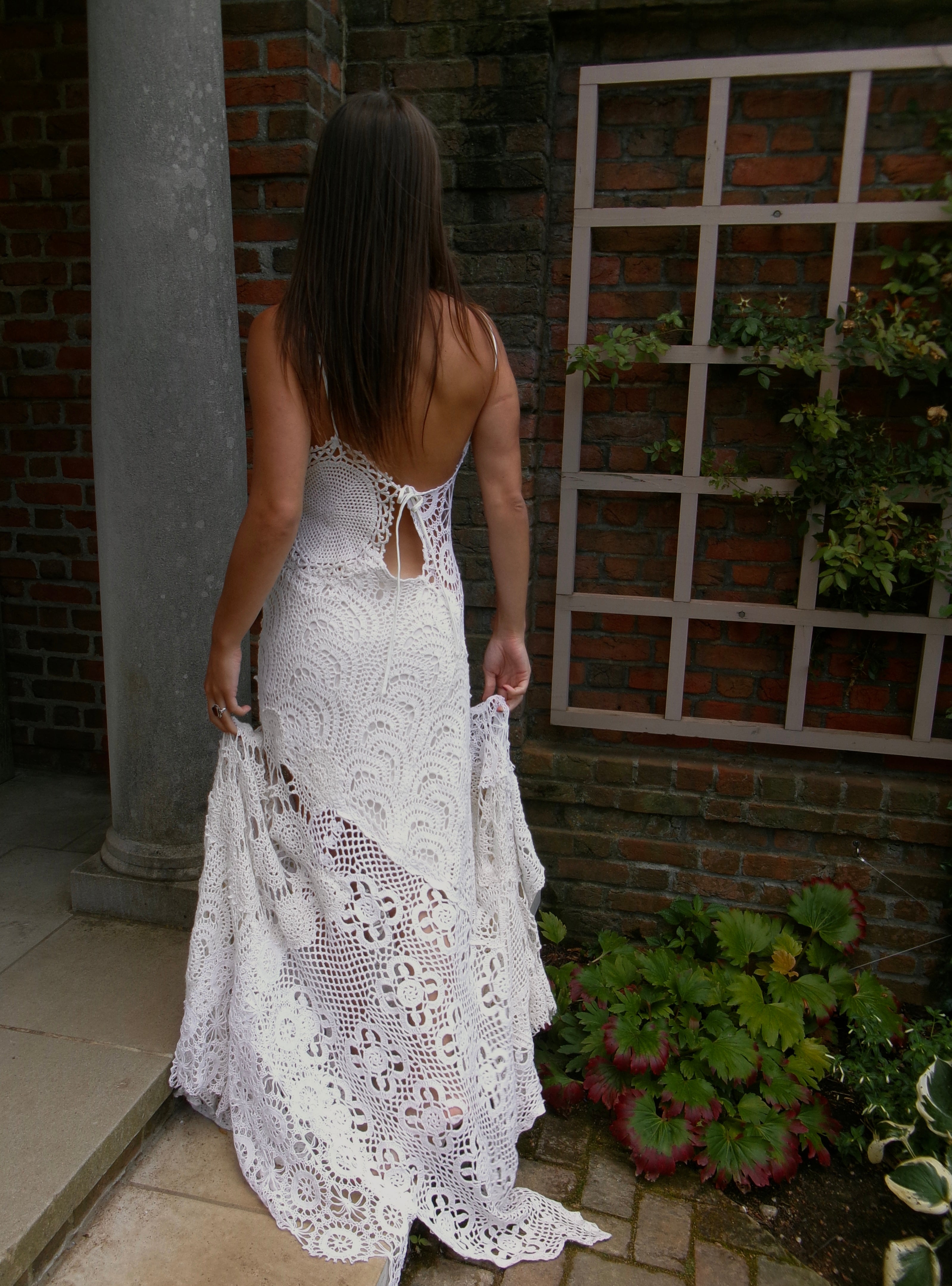 Provence Heirloom One-of-One Reconstructed Crochet Gown