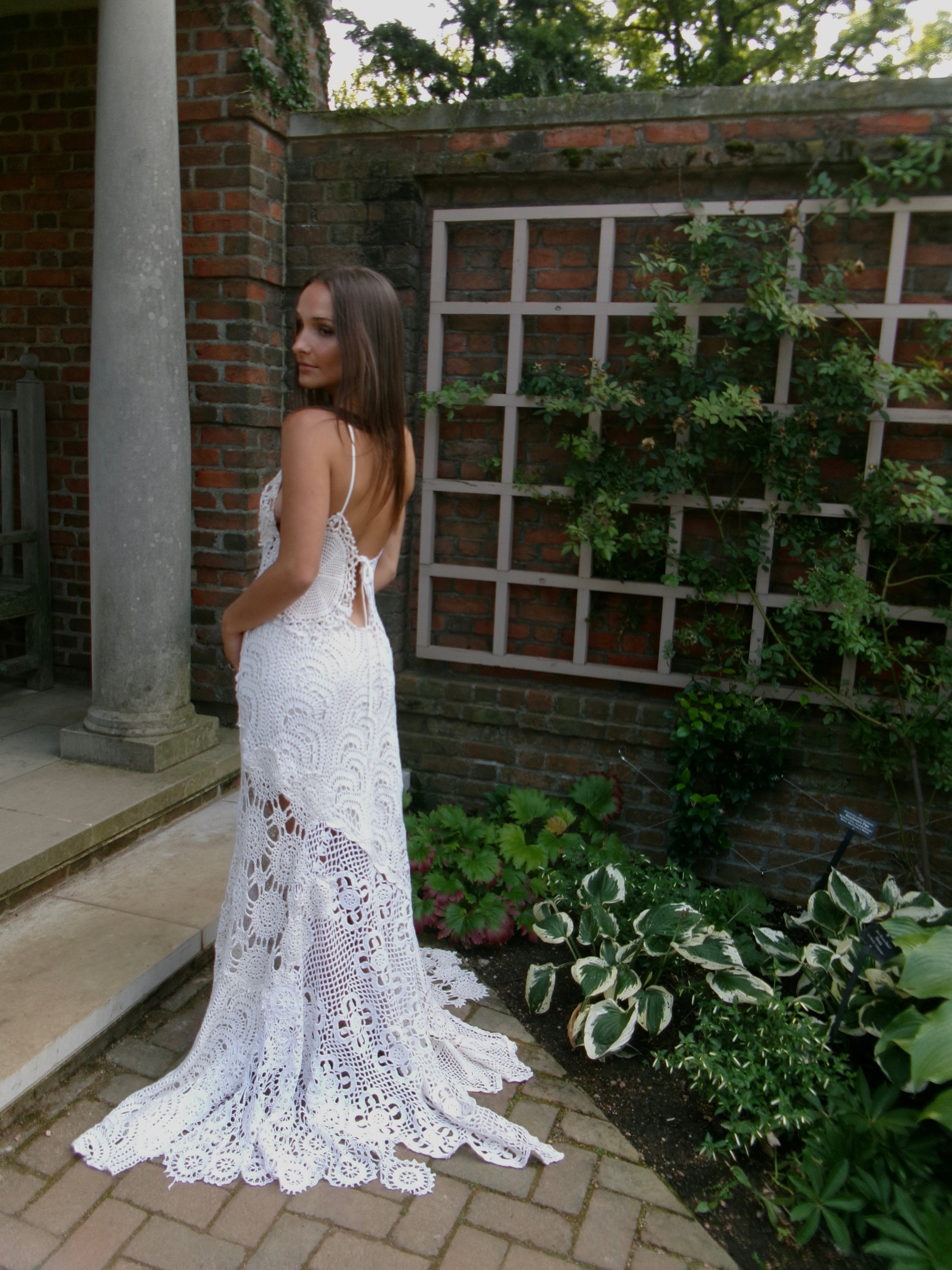 Provence Heirloom One-of-One Reconstructed Crochet Gown