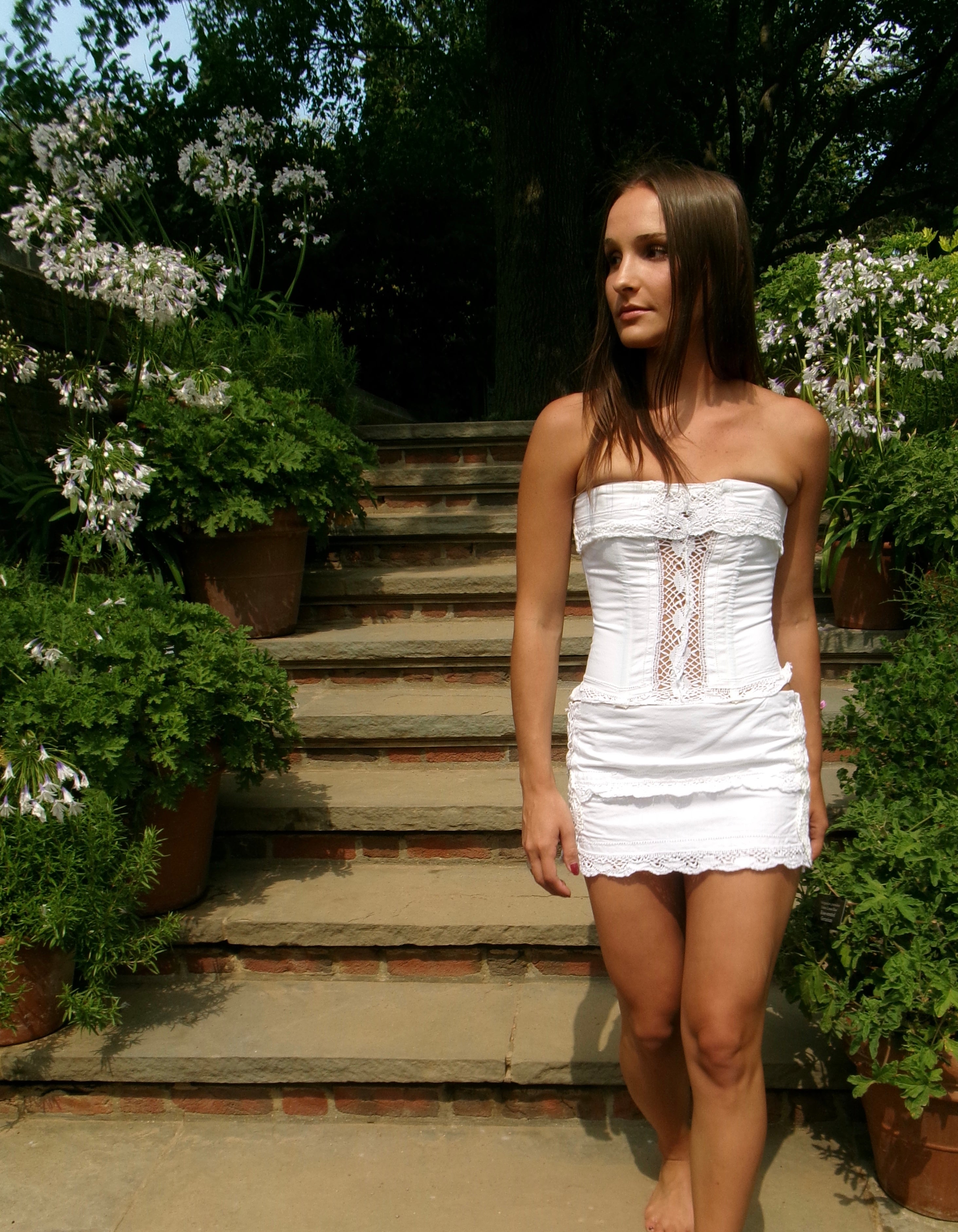 Gordes morning One-of-One Reconstructed Corset Set