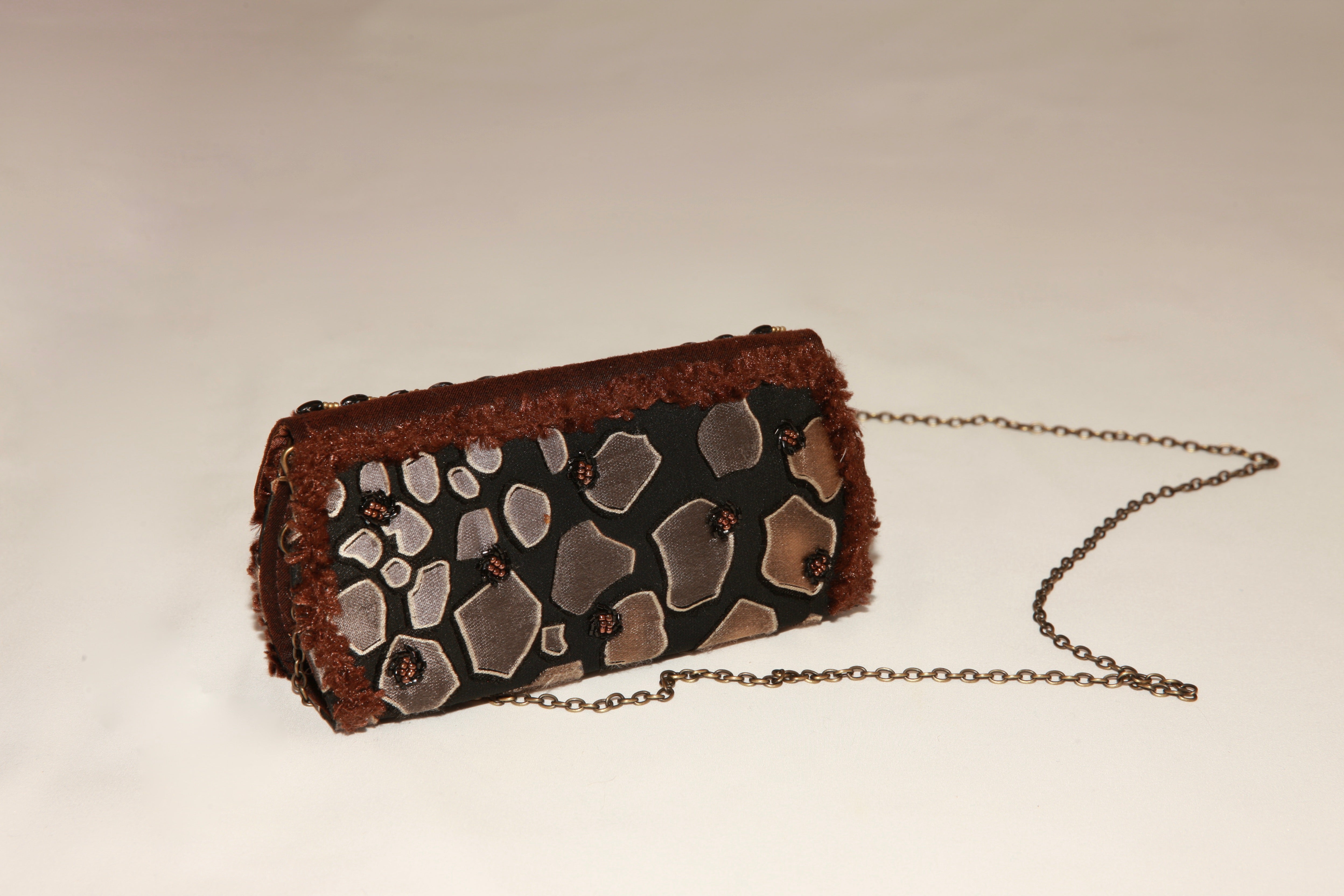 VNTG Mary Frances Beaded Mini Crossbody