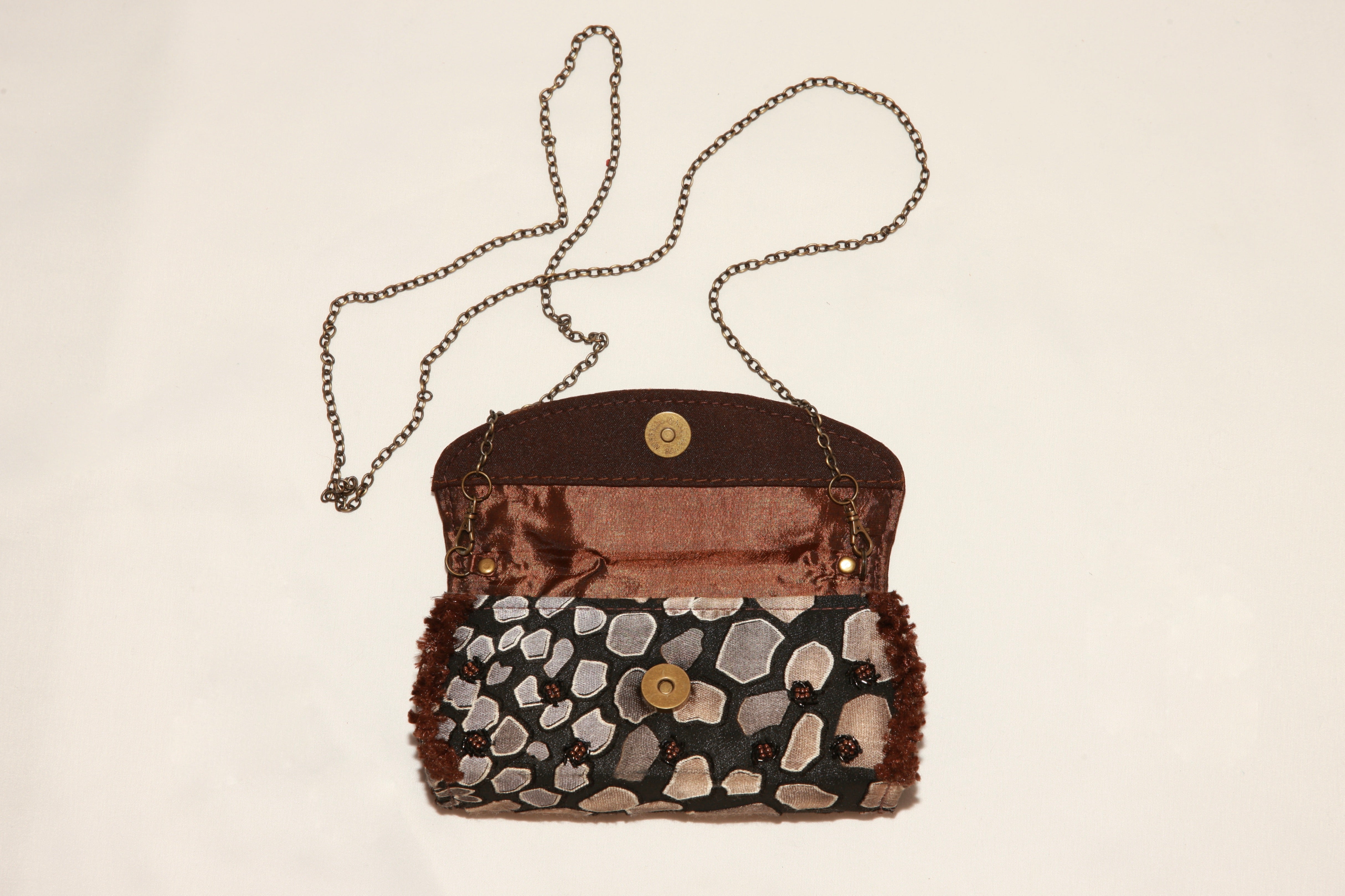 VNTG Mary Frances Beaded Mini Crossbody