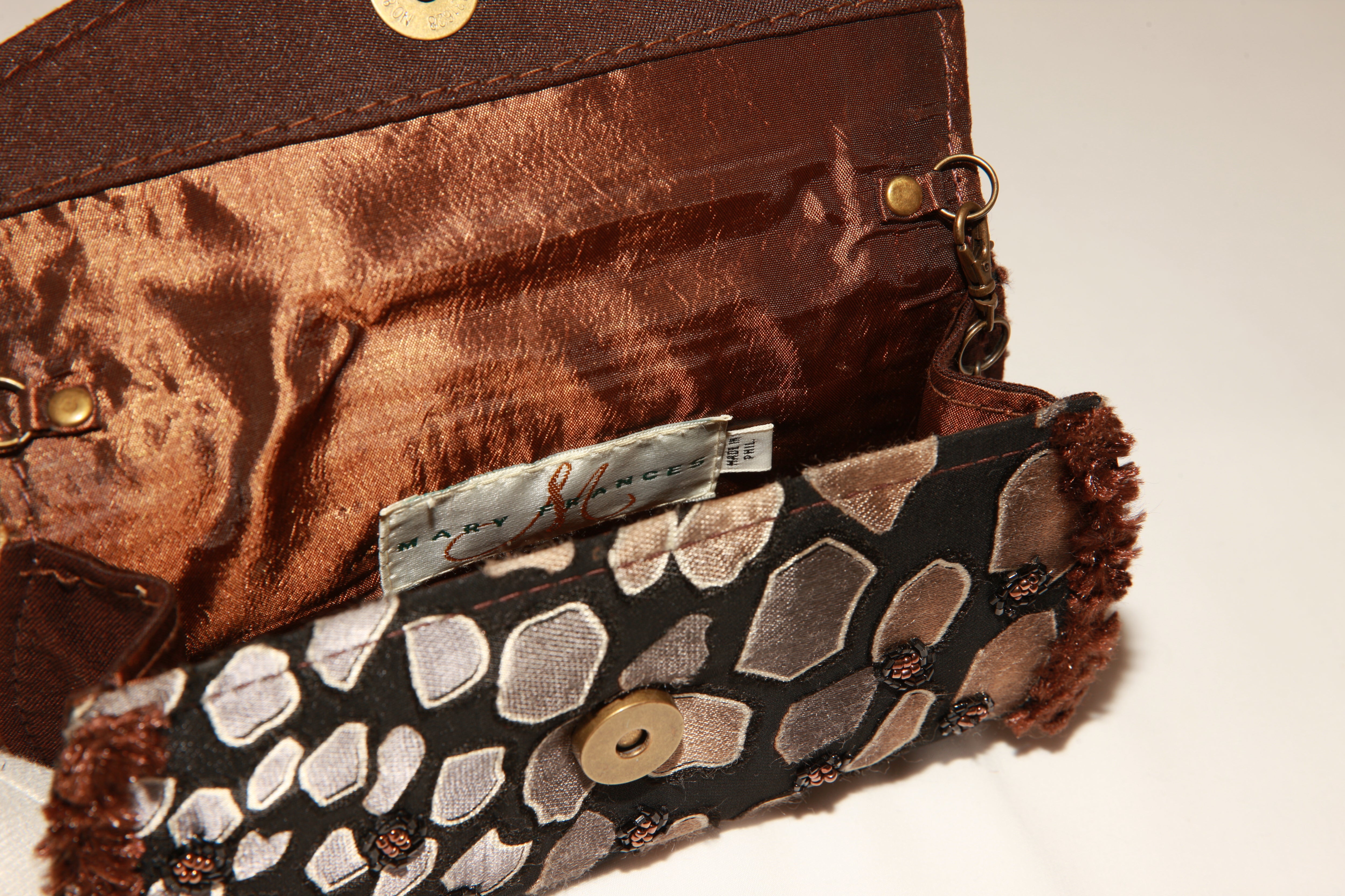 VNTG Mary Frances Beaded Mini Crossbody