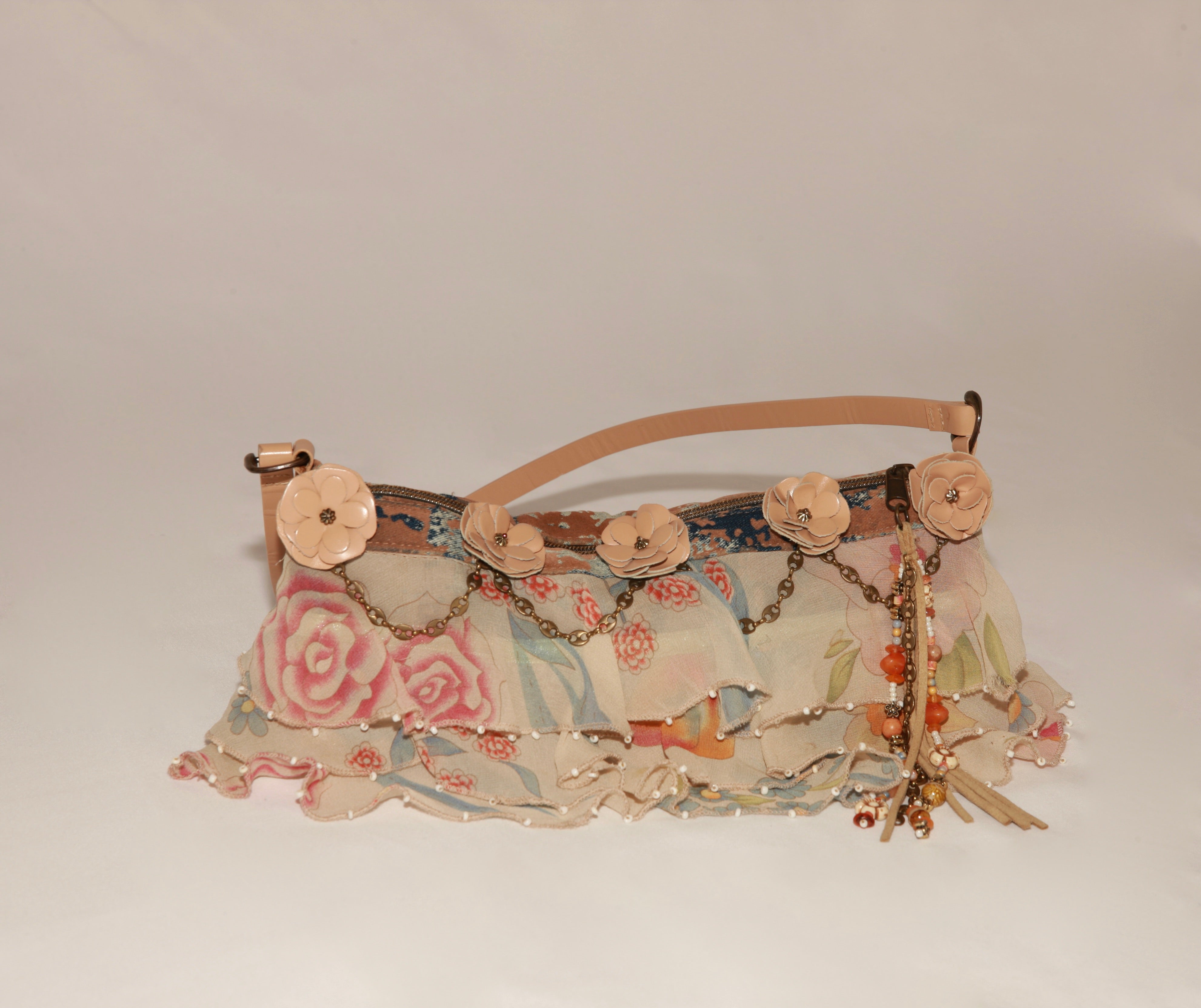 VNTG Mary Frances Embellished Floral Shoulder Bag