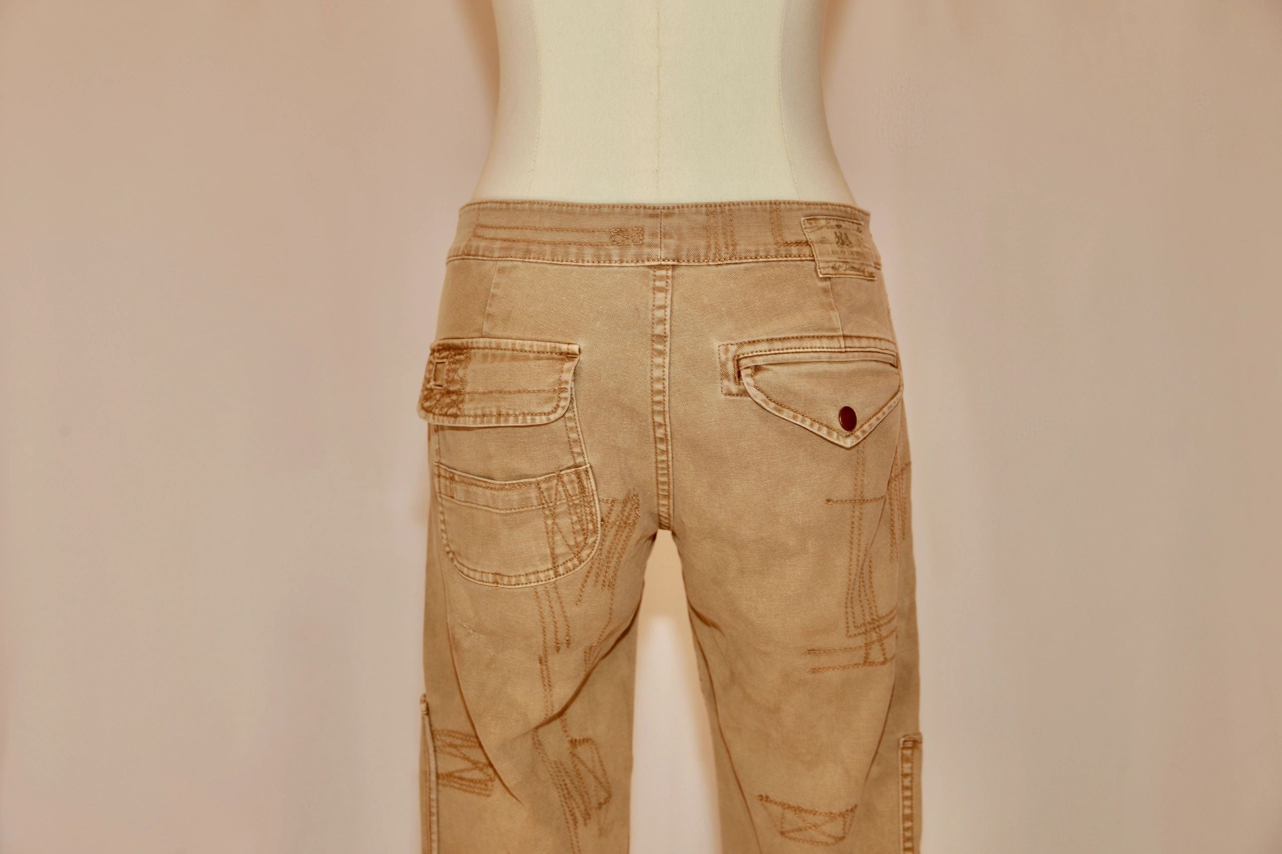 VNTG Ralph Lauren Khaki Utility Pants - Size 26