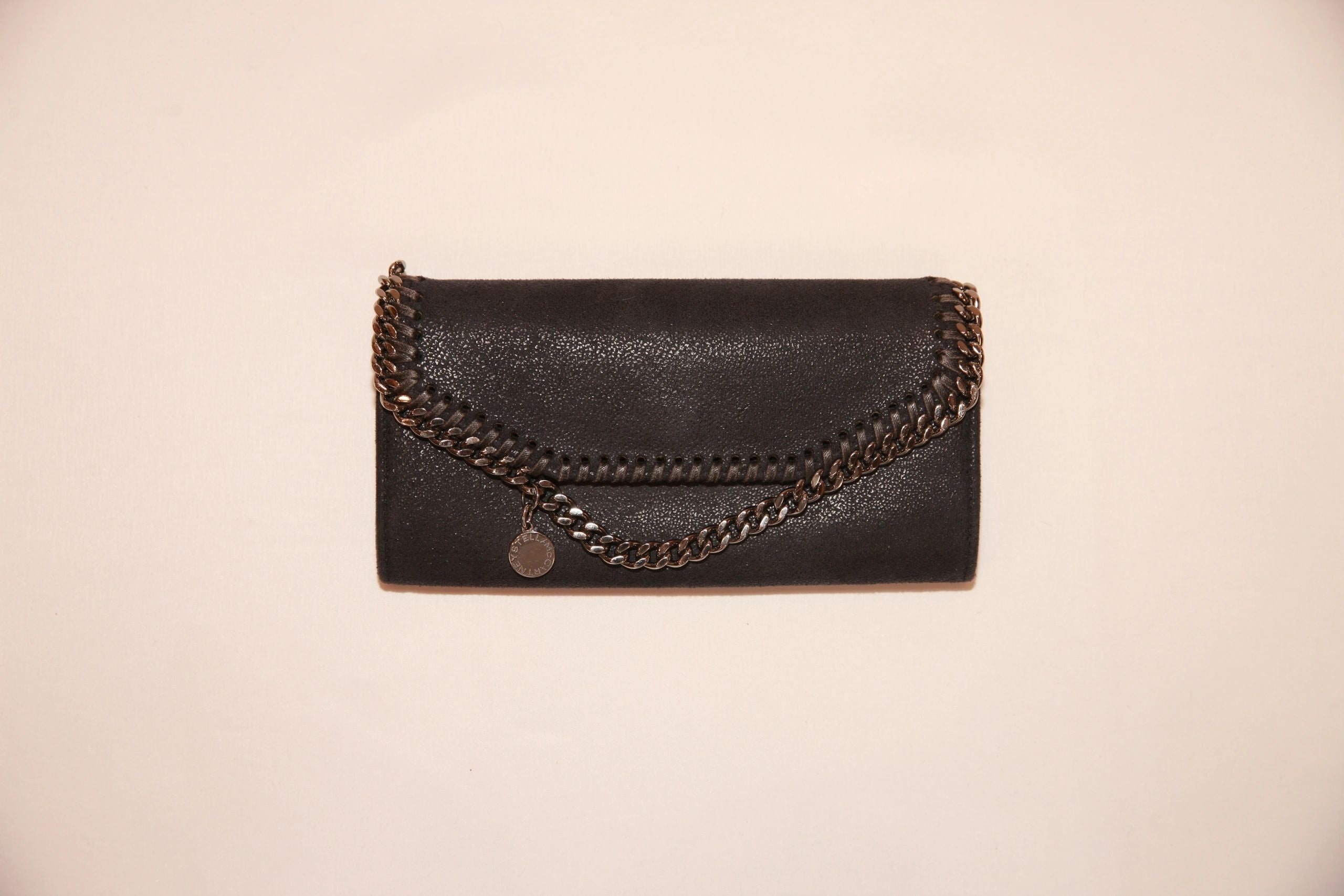 VNTG Stella McCartney Falabella Black Chain Wallet