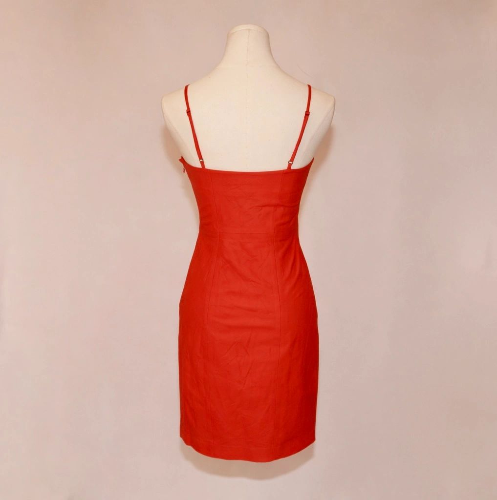 VNTG Alexander Wang Red Lambskin Leather Dress- Size XS
