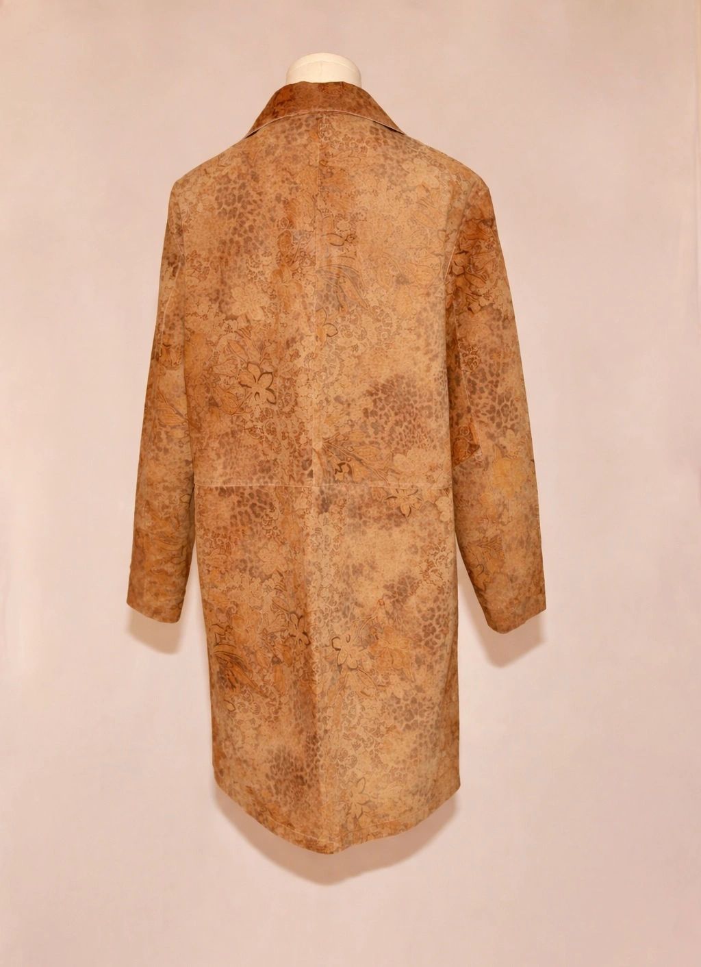 VNTG Genuine Leather Animal & Floral Duster Jacket – Size M