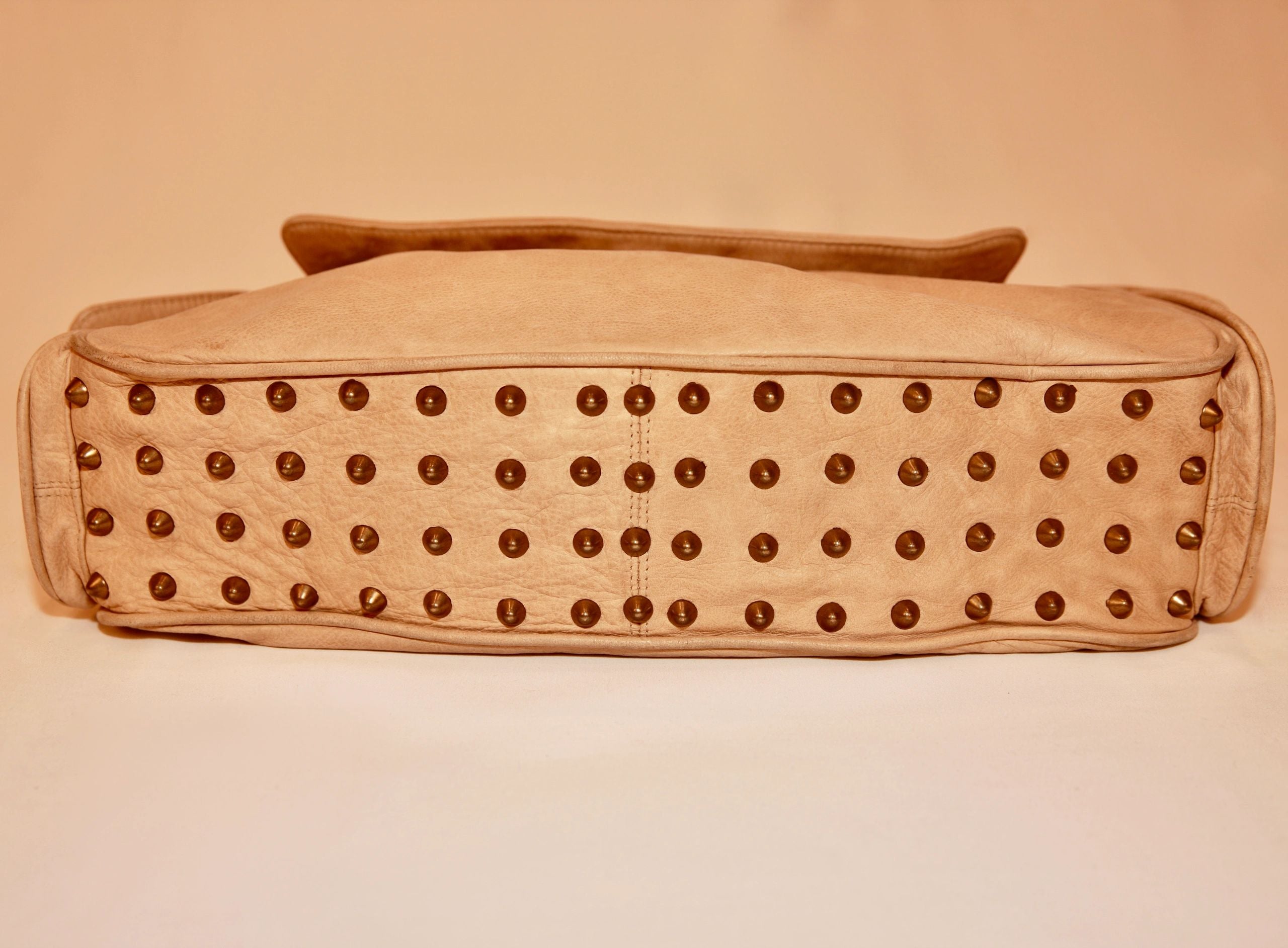 VNTG Cassandra Los Angeles Studded Leather Shoulder Bag