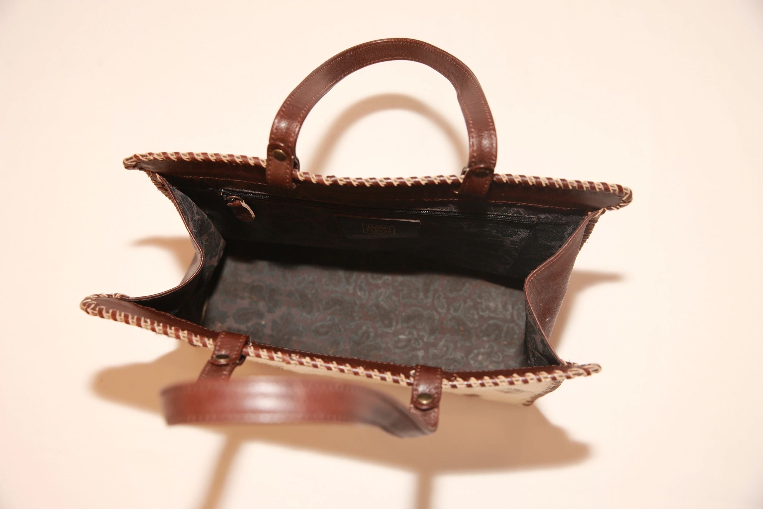 VNTG Jamin Puech Paris Cowhide Tote