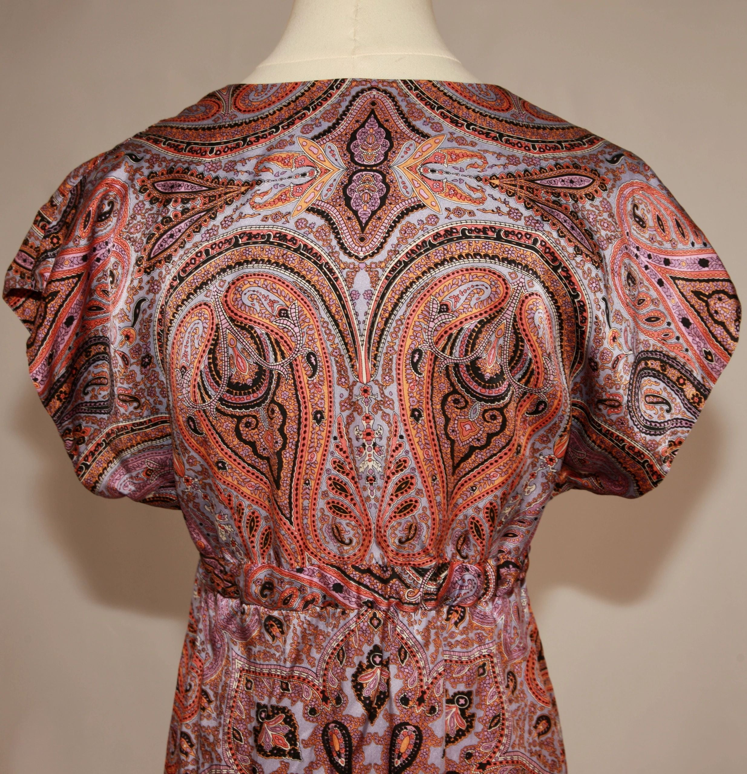 VNTG Low Cut Alice & Trixie Silk Tunic - Size Small
