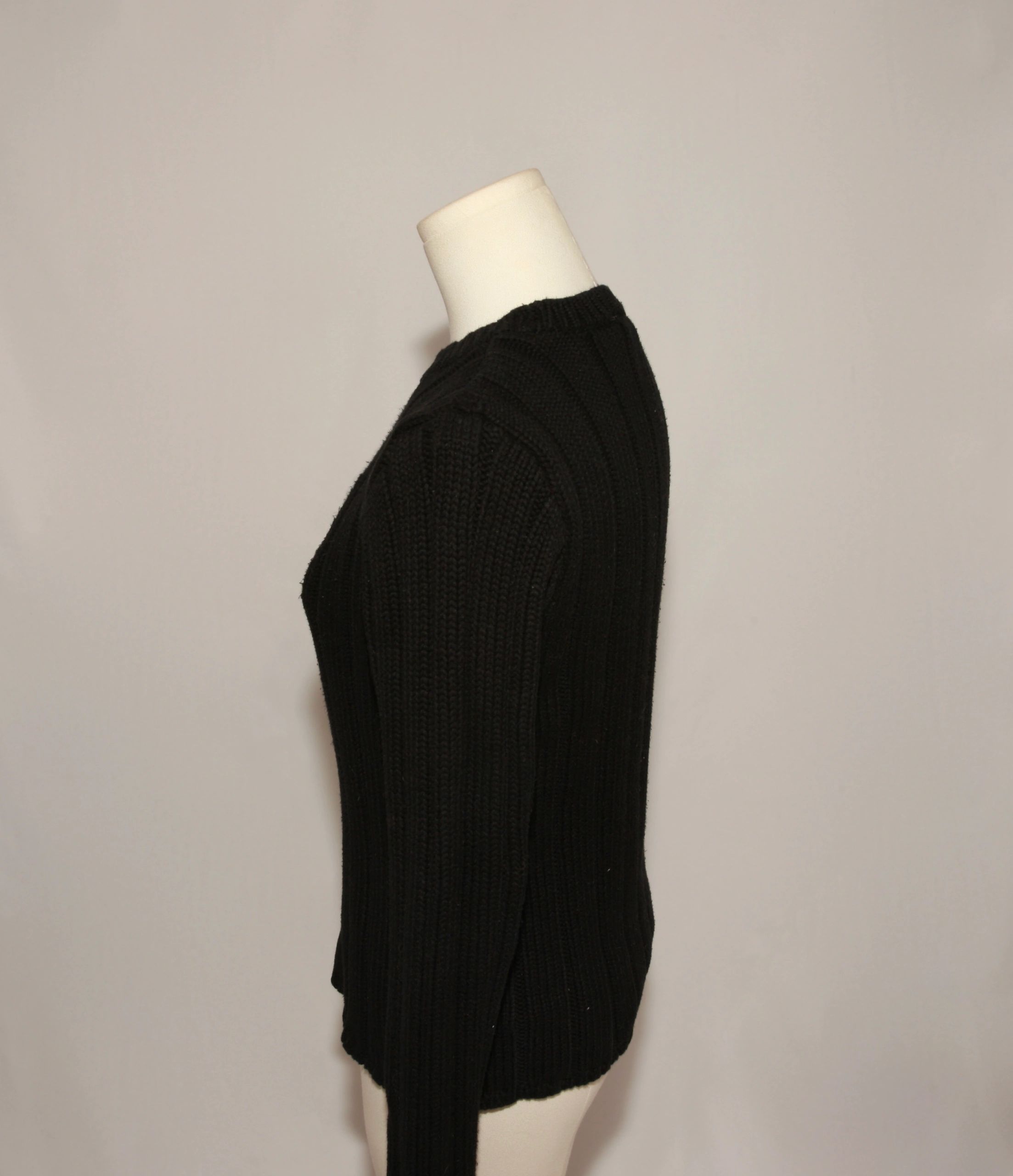 VNTG Polo Ralph Lauren RL Flag Knit Pullover - Size Small