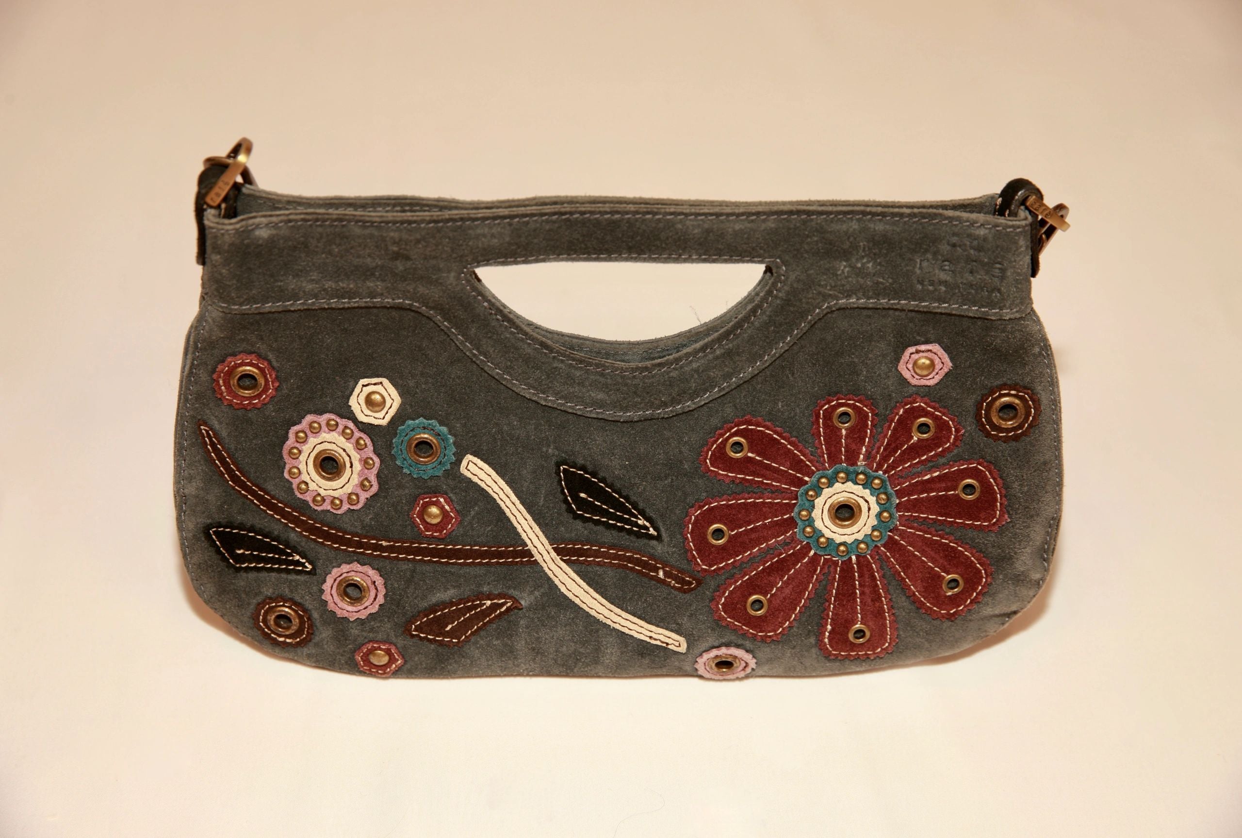 VNTG Rafé New York Embellished Leather Floral Shoulder Bag